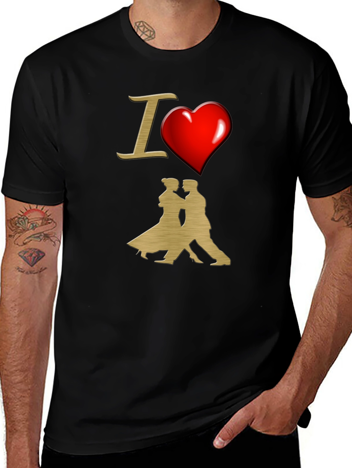 I Heart Dancing Graphic Tee - Tango Lover T-Shirt