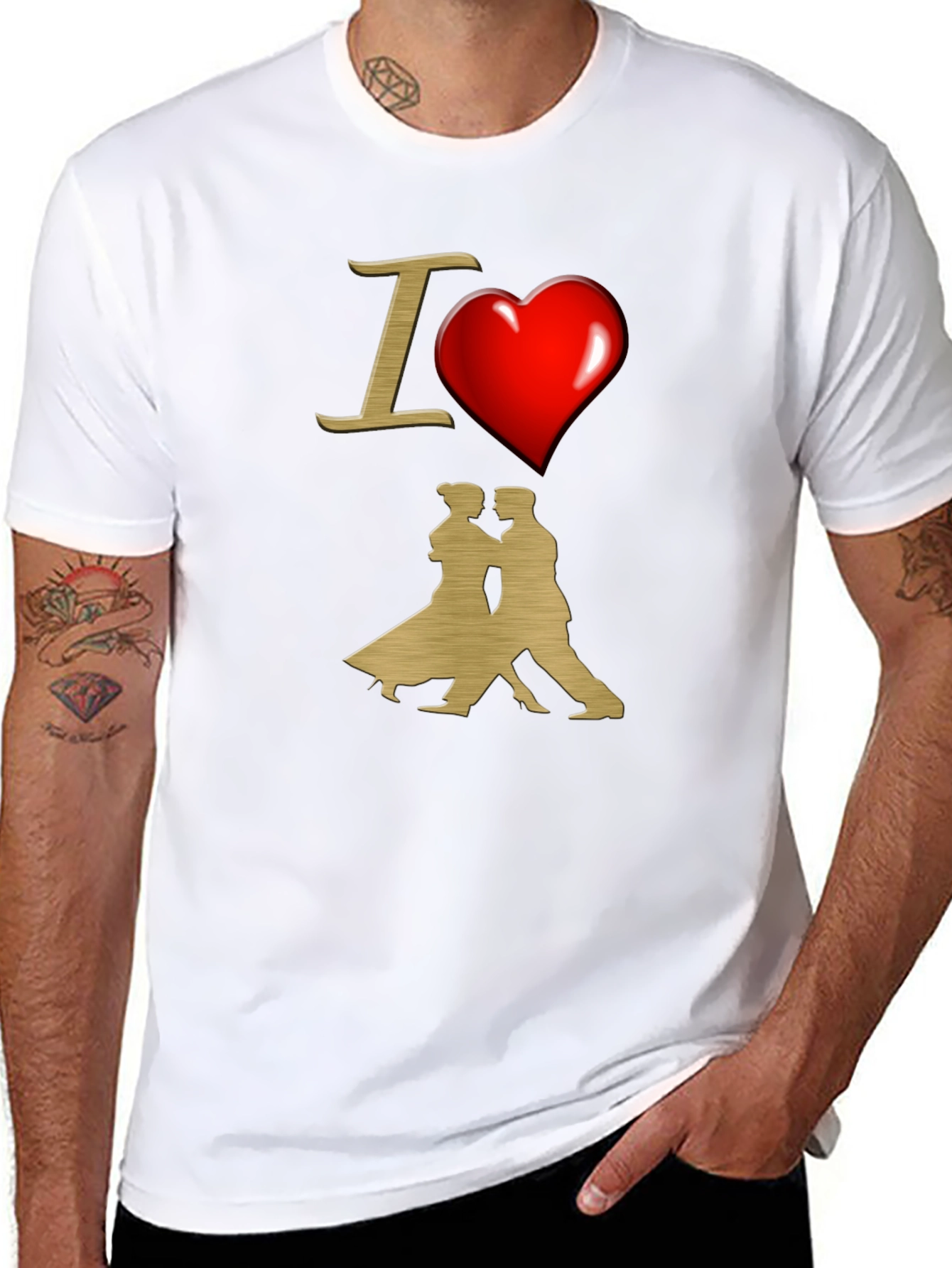 I Heart Dancing Graphic Tee - Tango Lover T-Shirt