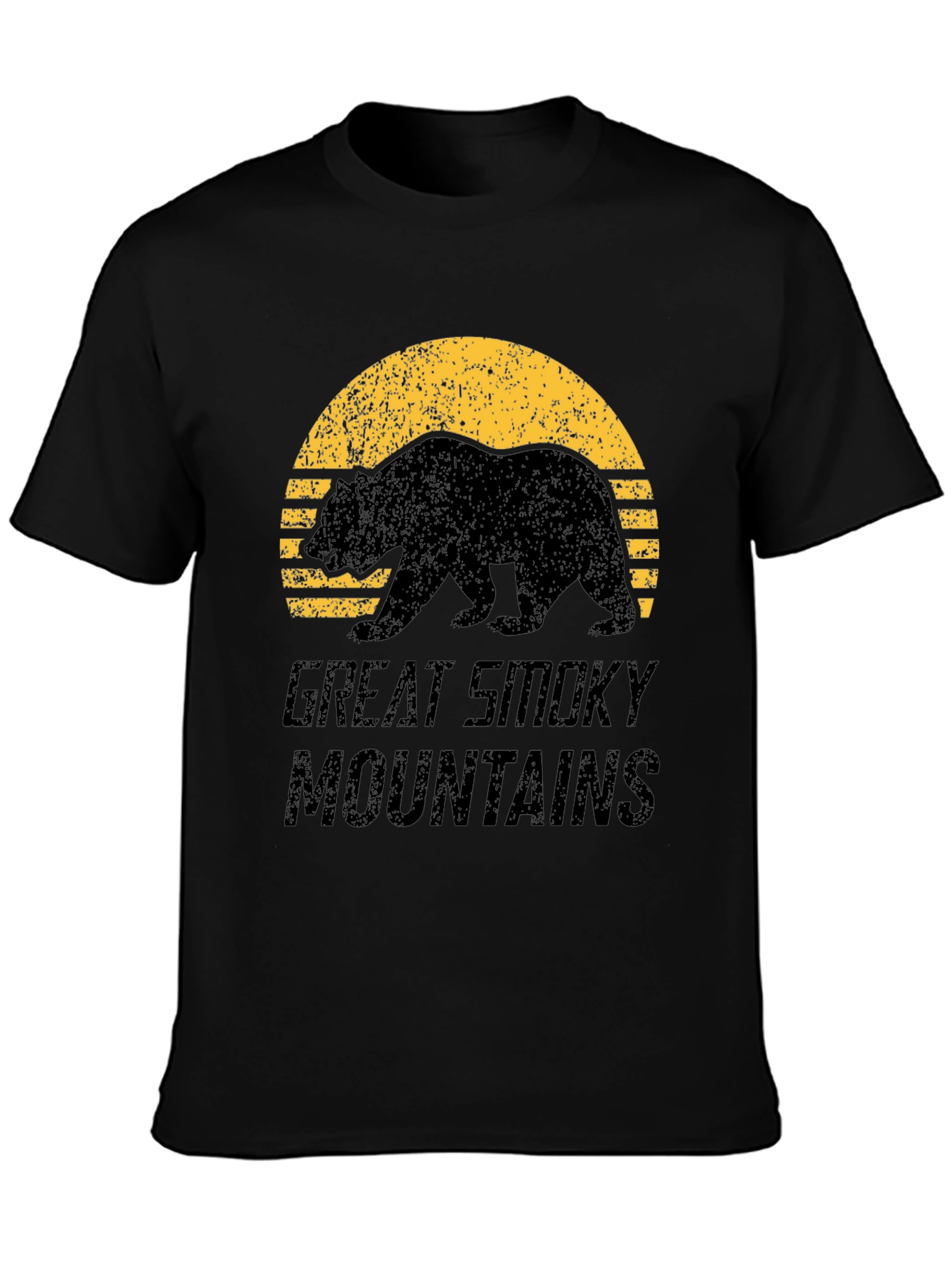 Great Smoky Mountains Bear Graphic T-Shirt