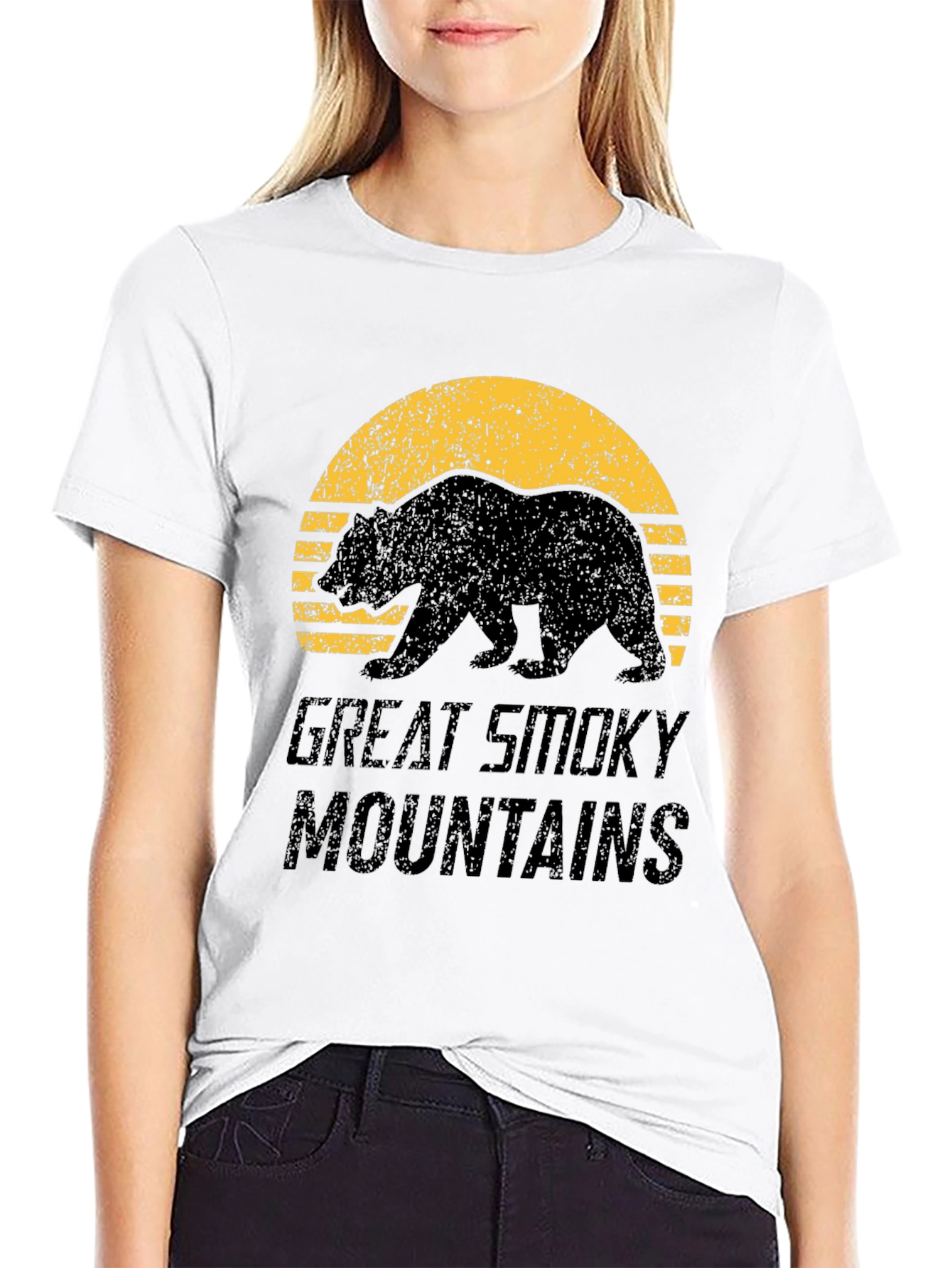 Great Smoky Mountains Bear Graphic T-Shirt