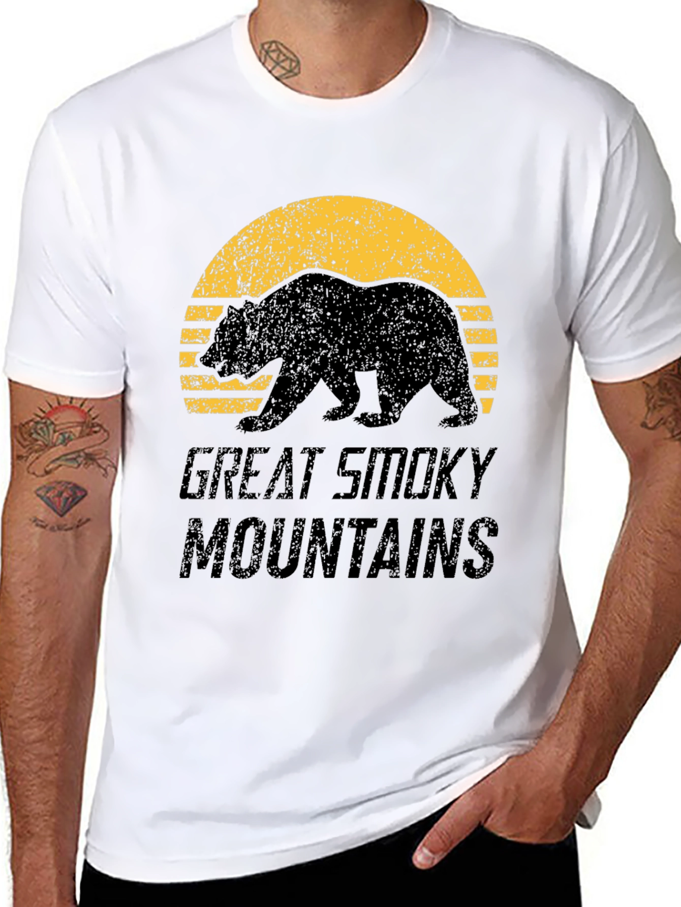 Great Smoky Mountains Bear Graphic T-Shirt