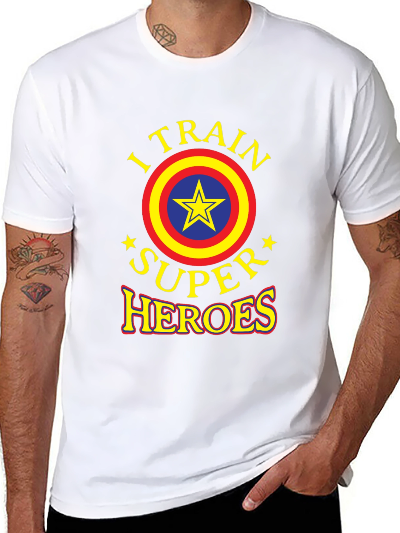 I Train Super Heroes Graphic T-Shirt