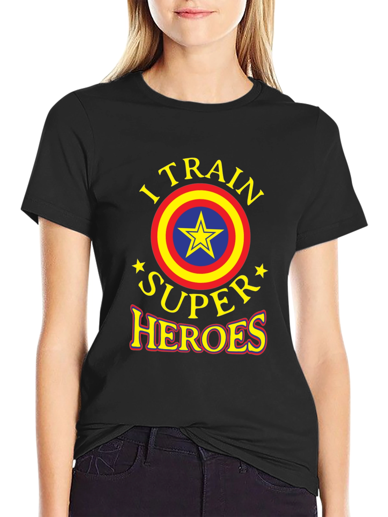 I Train Super Heroes Graphic T-Shirt