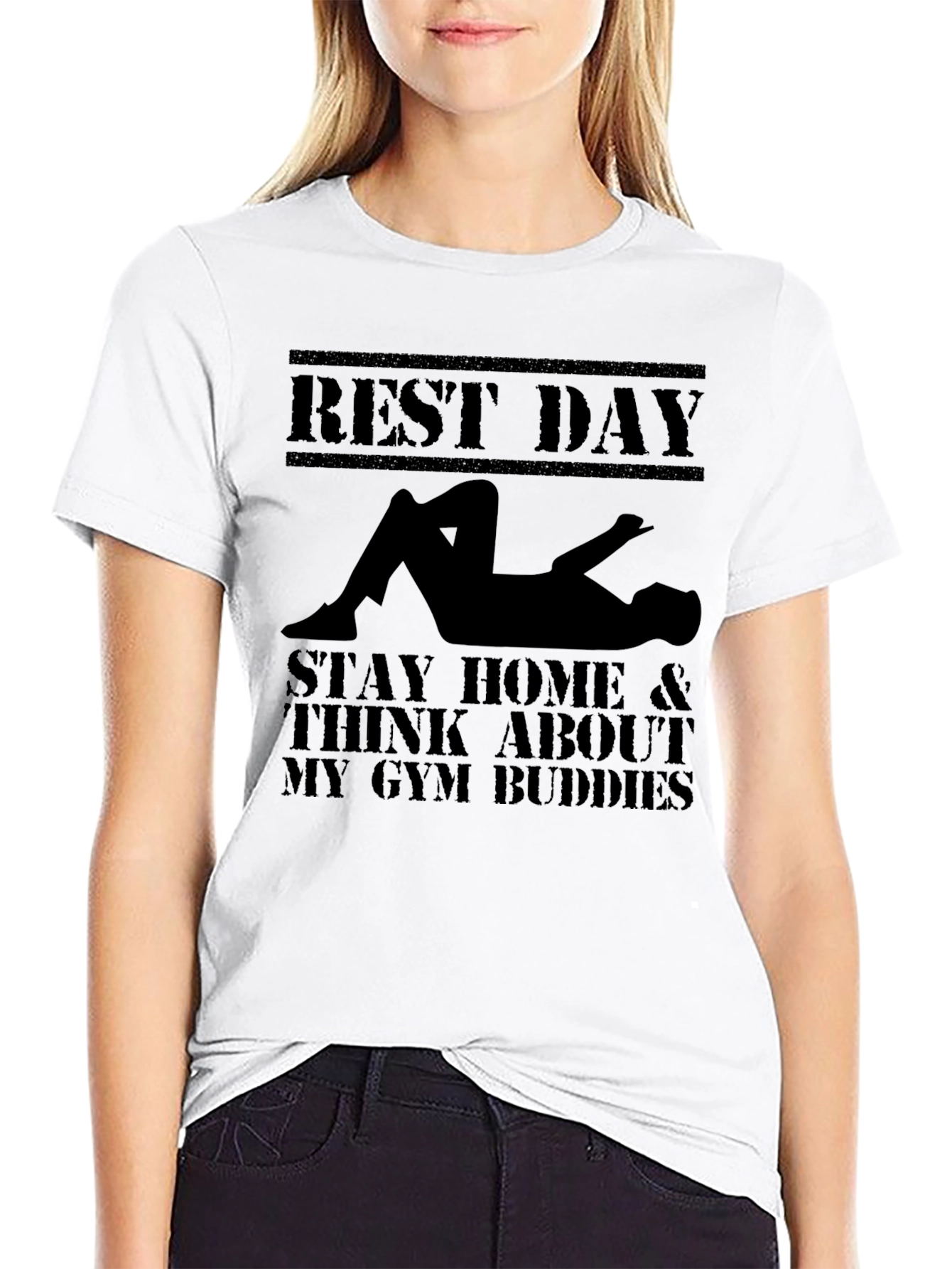 Rest Day Gym Buddies Graphic T-Shirt