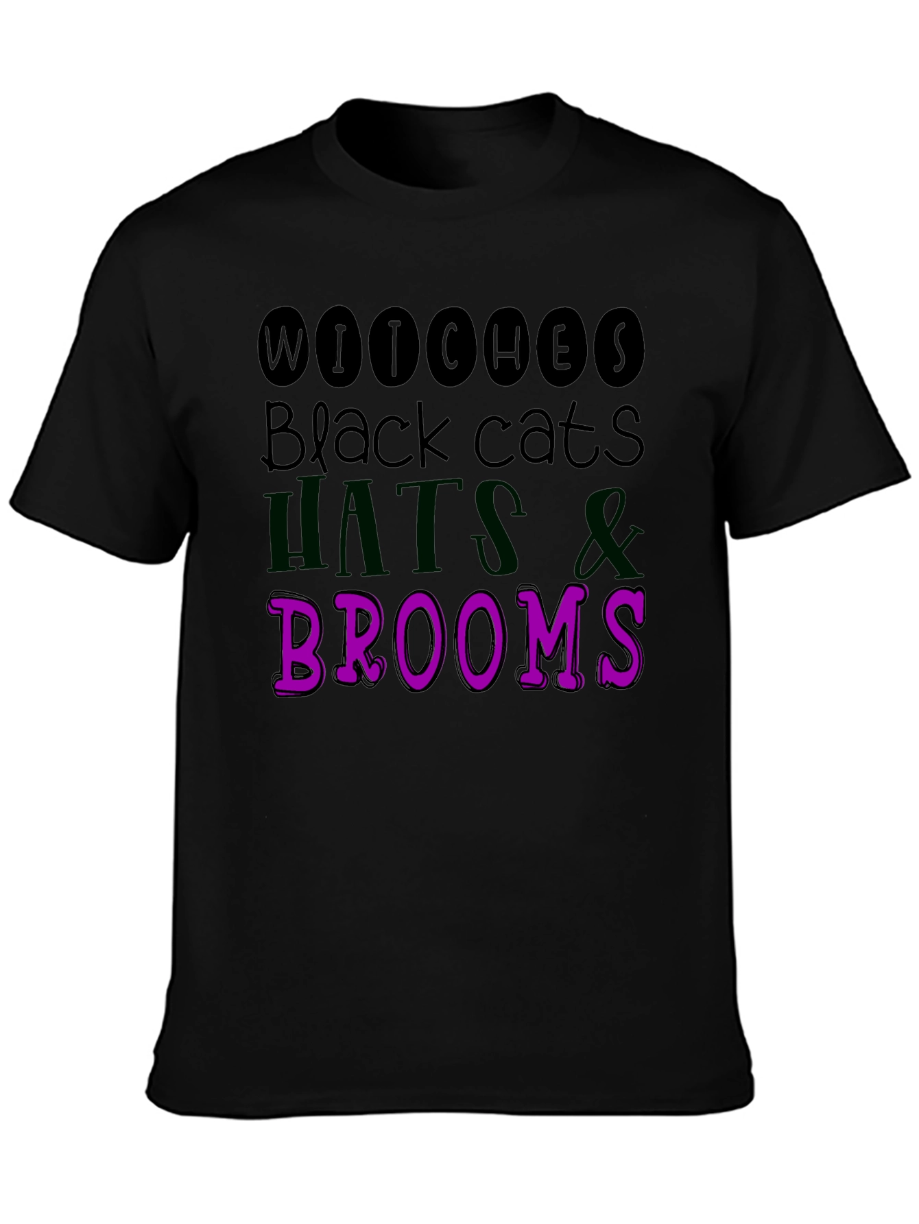 Halloween Witches Black Cats T-Shirt