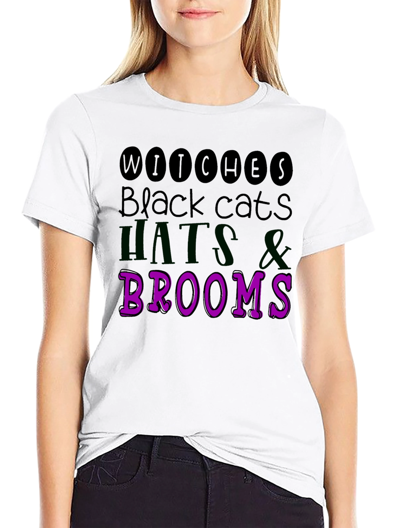 Halloween Witches Black Cats T-Shirt