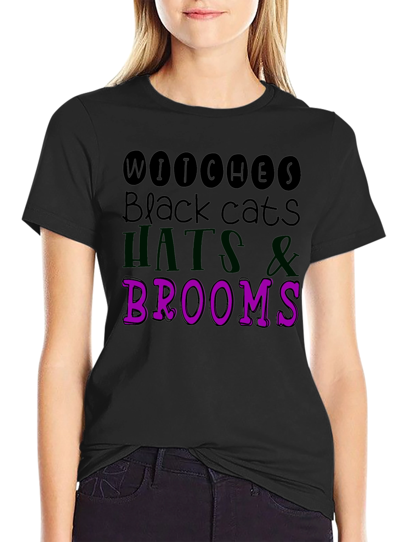 Halloween Witches Black Cats T-Shirt