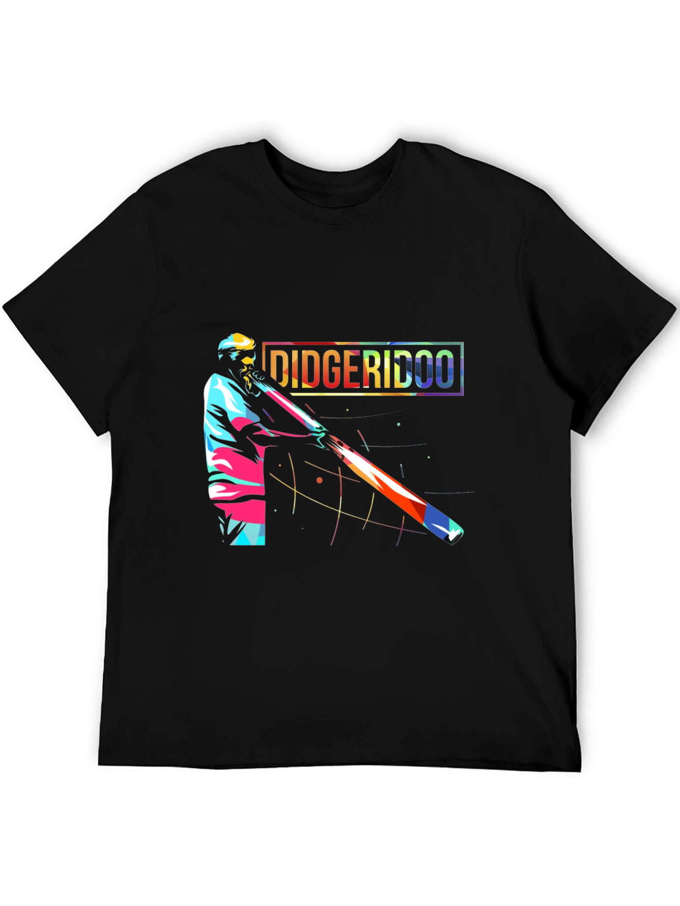 Didgeridoo Player Graphic Black Tee