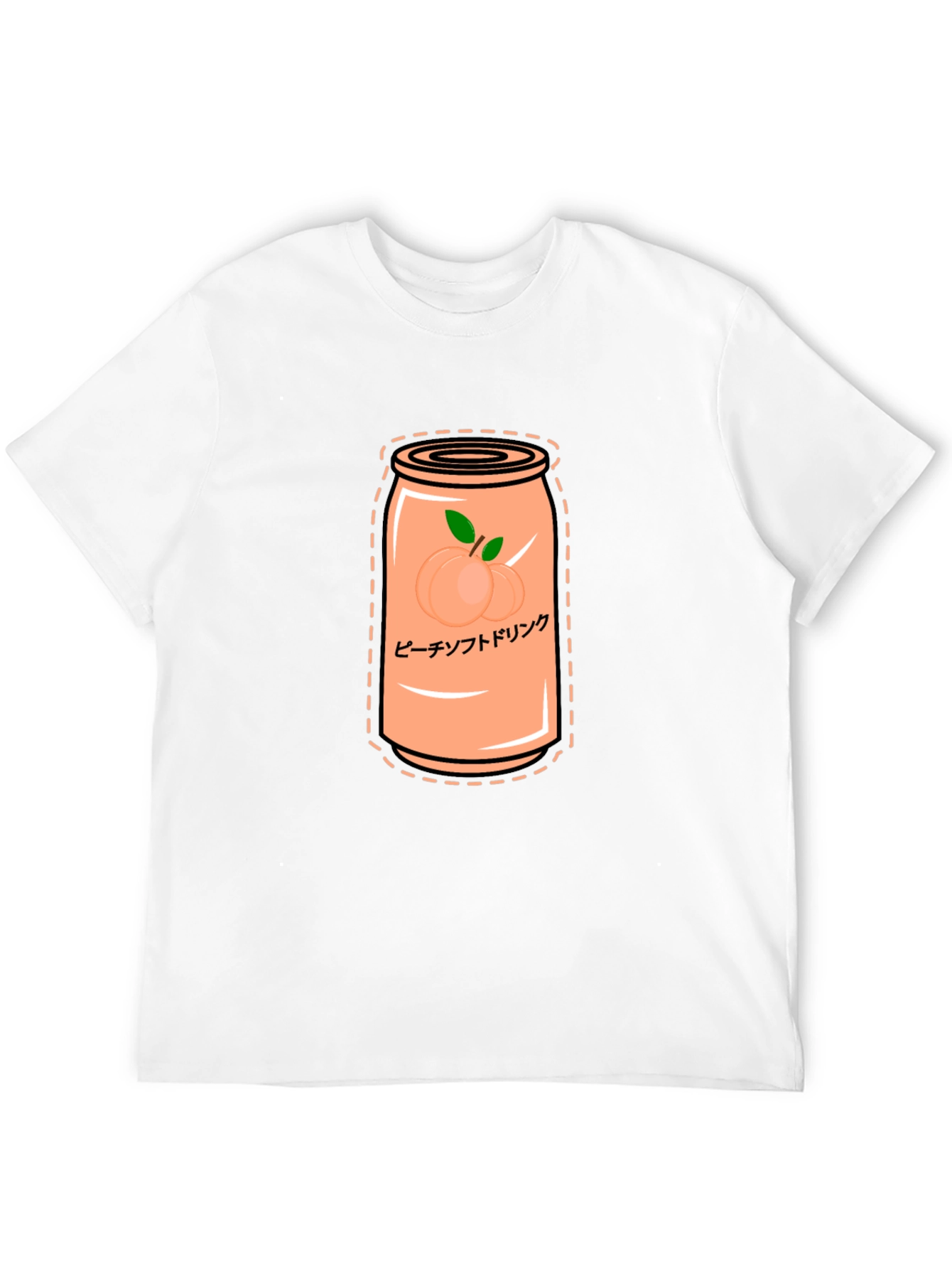 Peach Soda Graphic Tee - Trendy Unisex Shirt