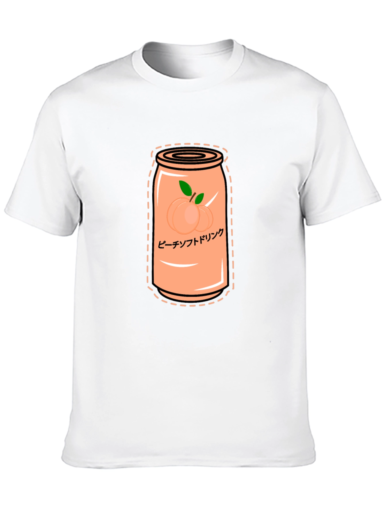 Peach Soda Graphic Tee - Trendy Unisex Shirt