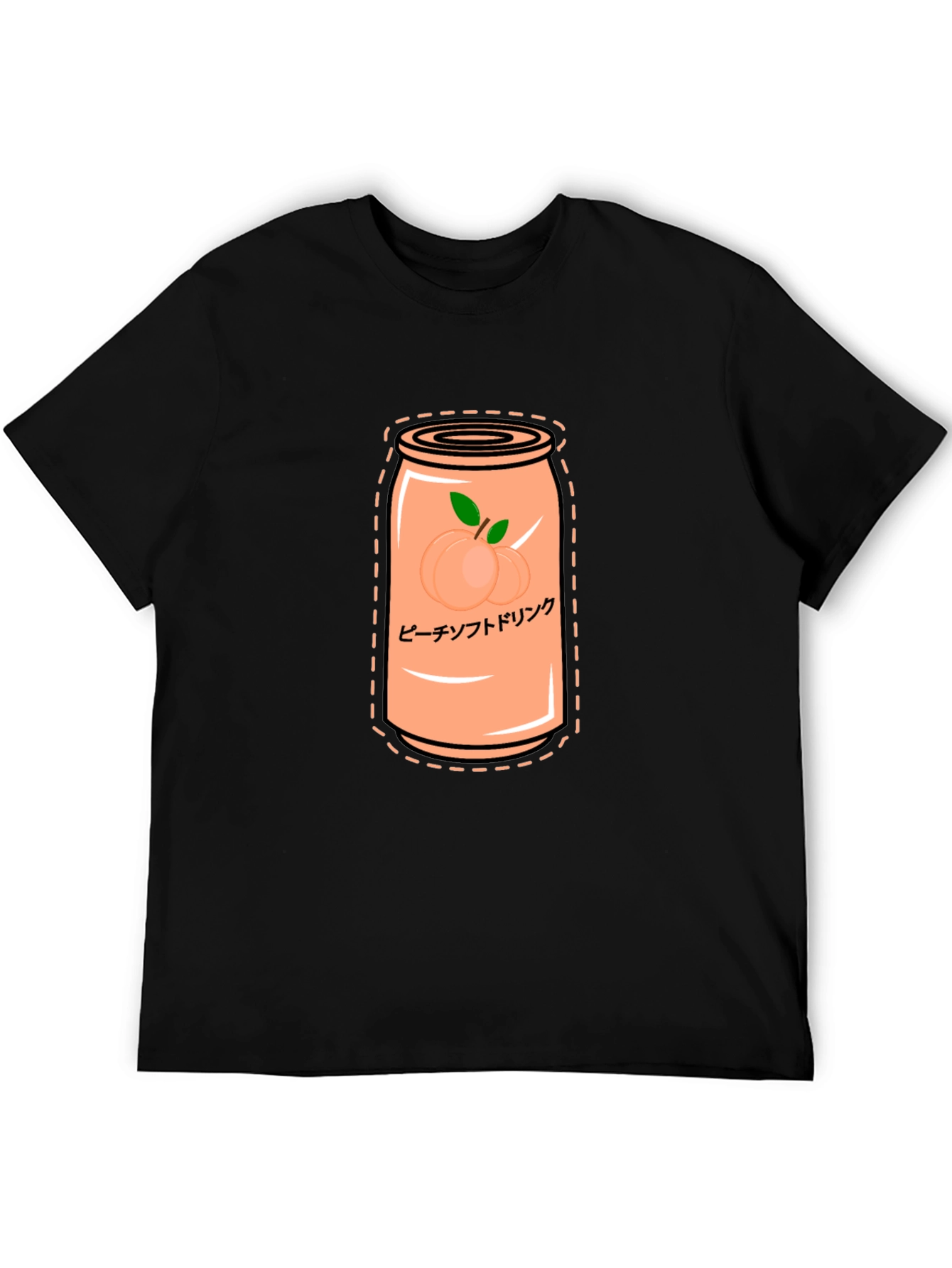 Peach Soda Graphic Tee - Trendy Unisex Shirt