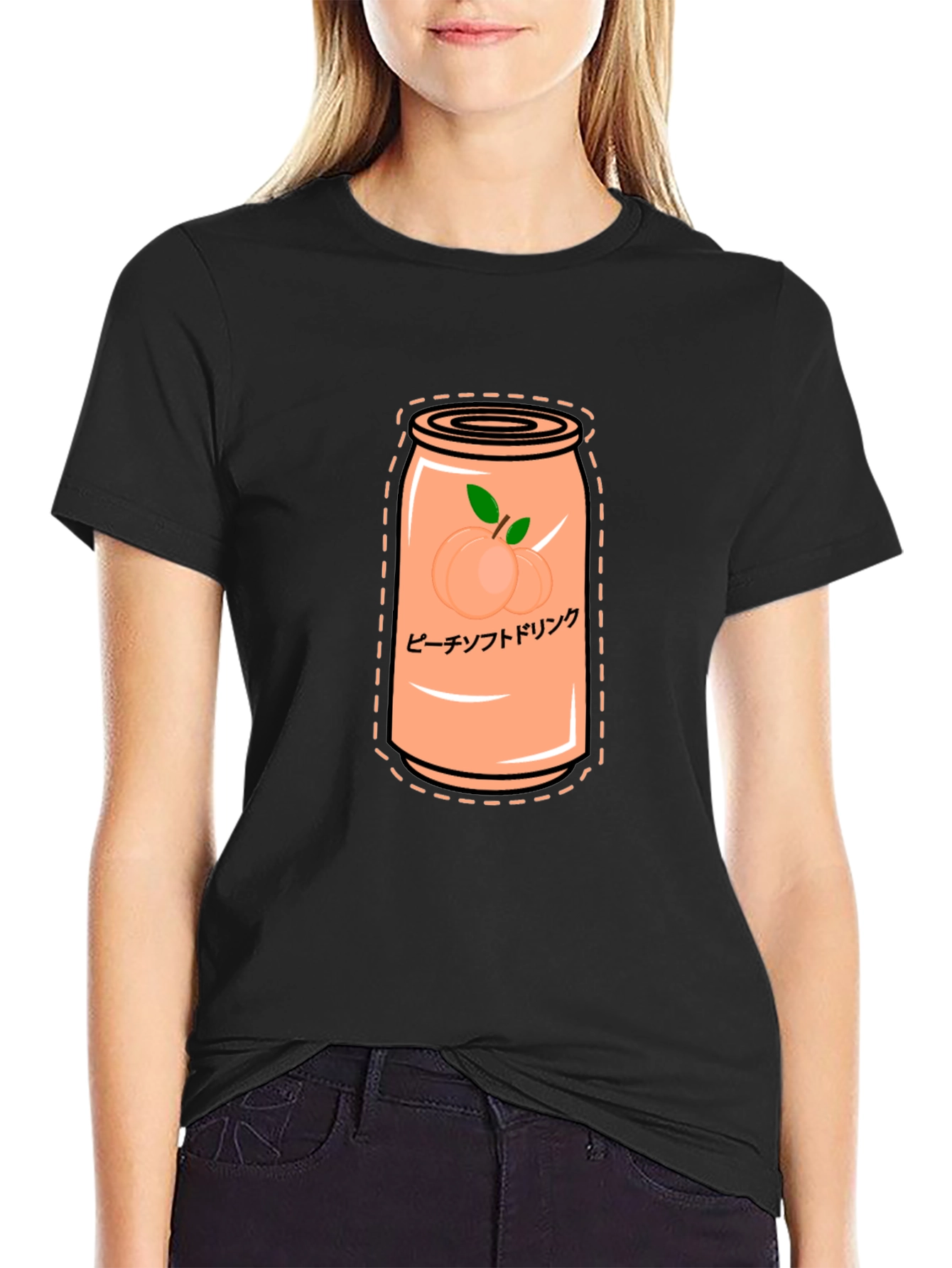 Peach Soda Graphic Tee - Trendy Unisex Shirt