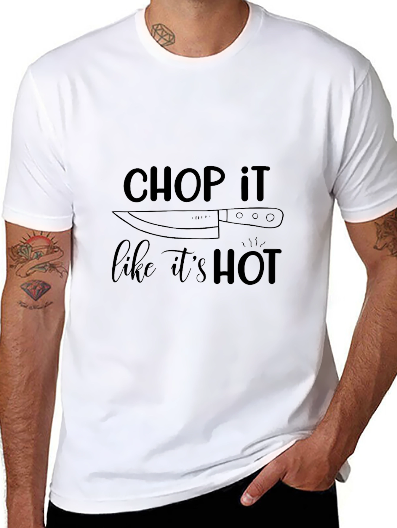 Chop It Like Its Hot Black T-Shirt