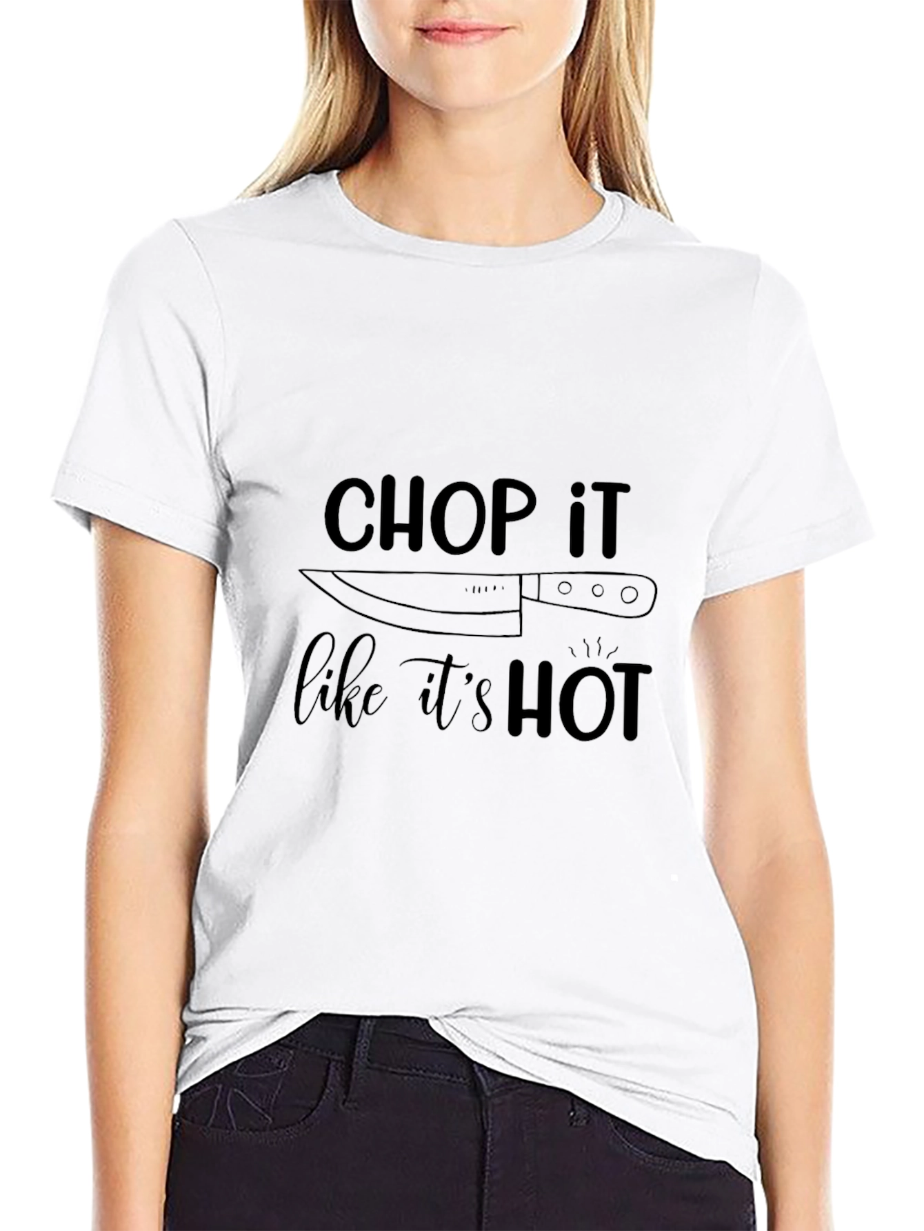 Chop It Like Its Hot Black T-Shirt