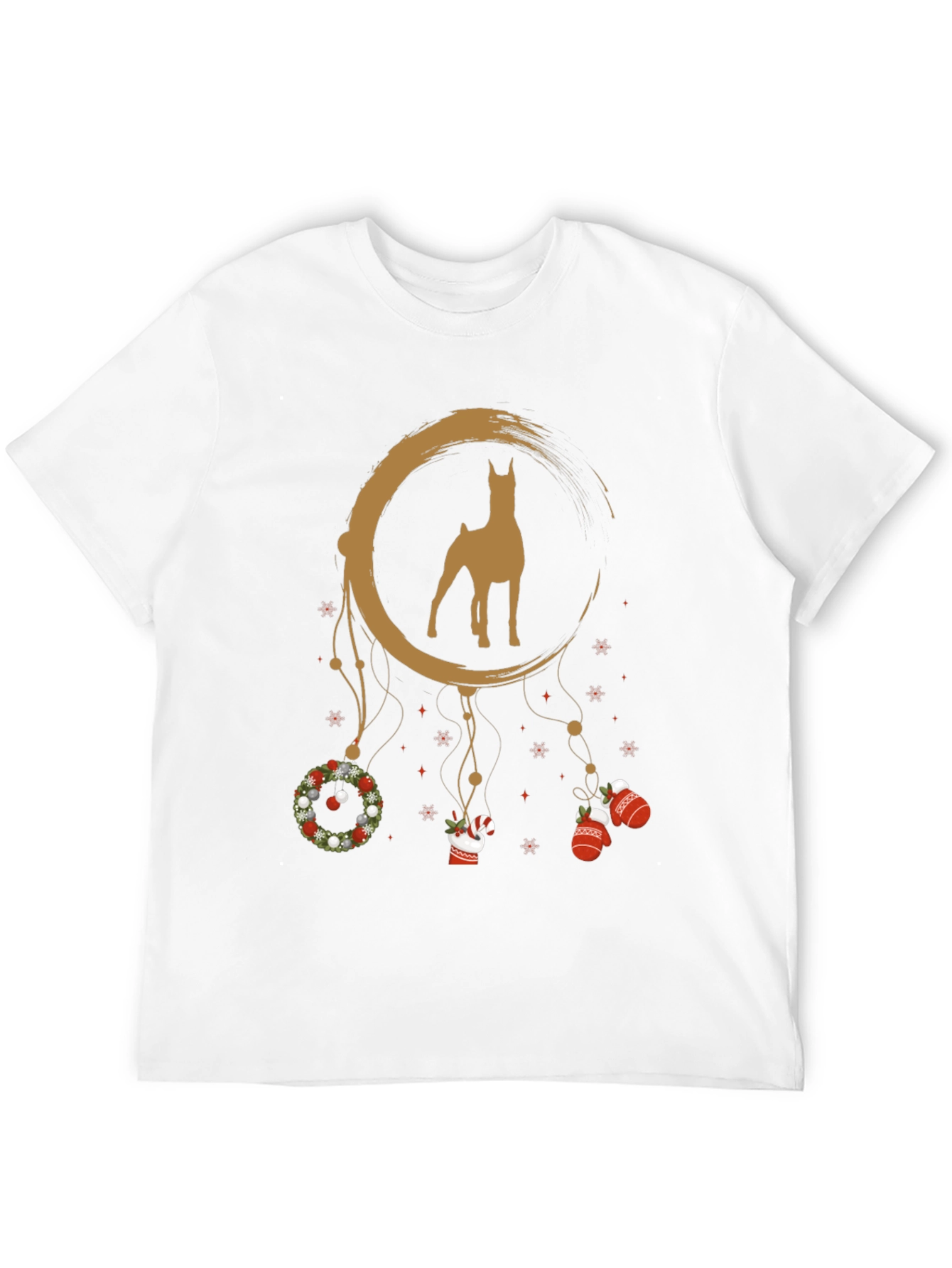 Doberman Christmas Dreamcatcher Graphic Tee