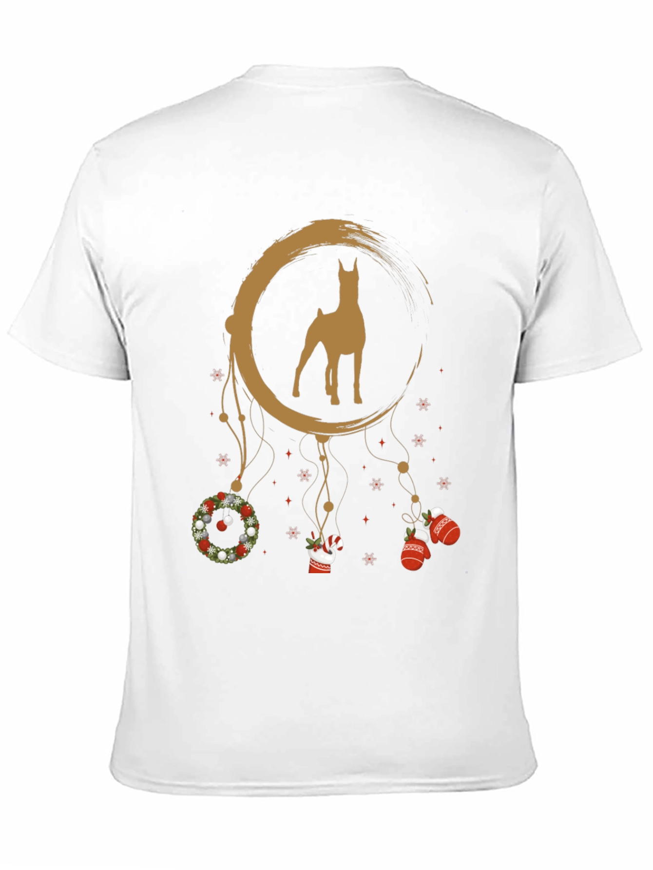 Doberman Christmas Dreamcatcher Graphic Tee