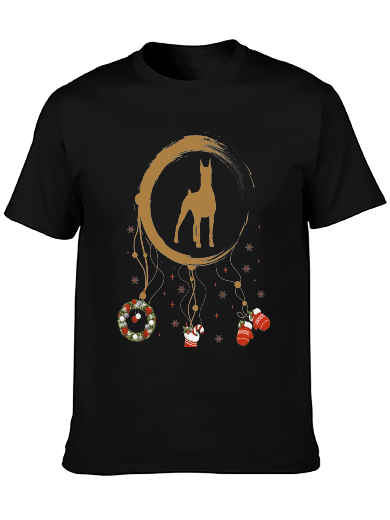 Doberman Christmas Dreamcatcher Graphic Tee