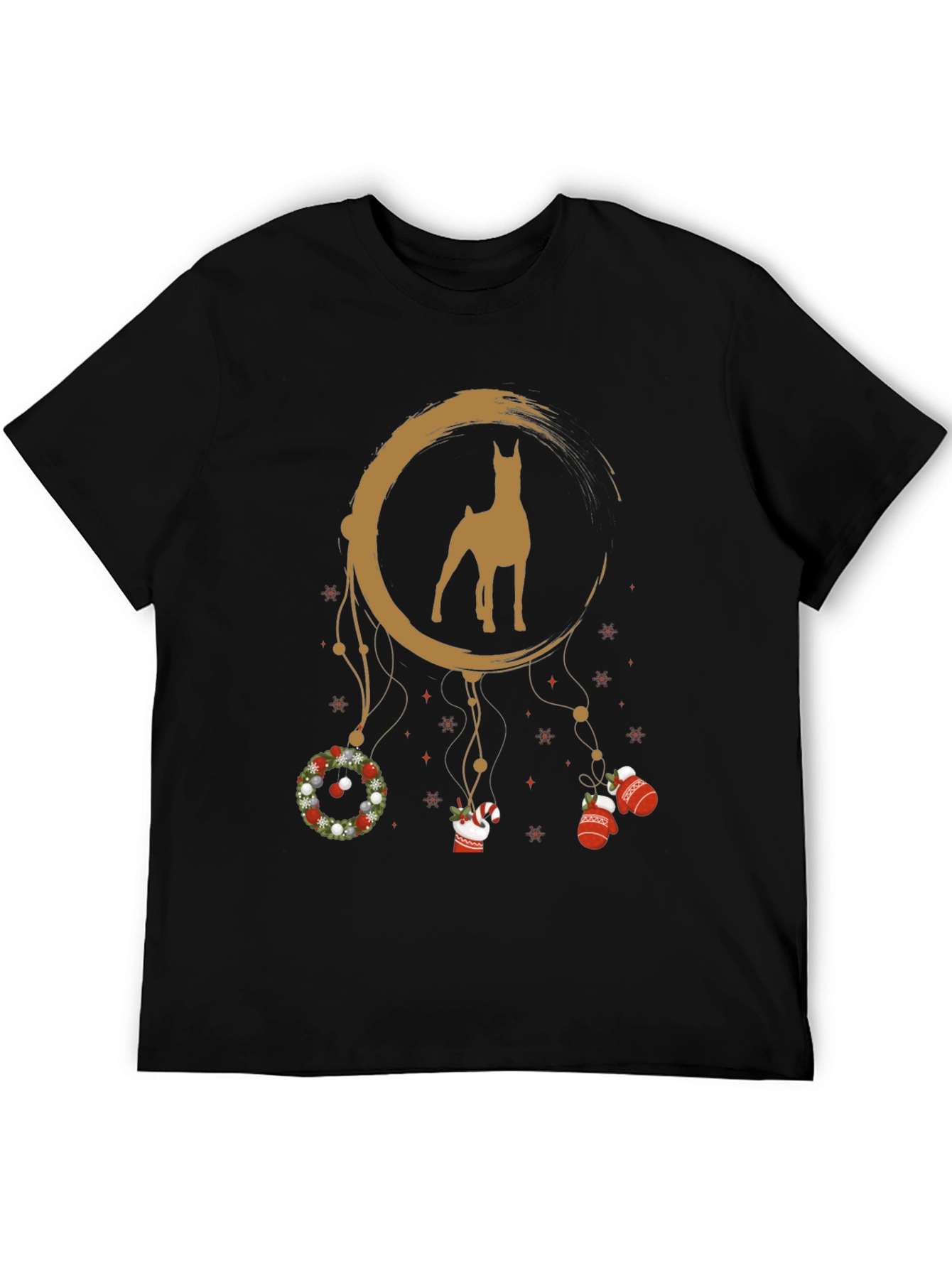 Doberman Christmas Dreamcatcher Graphic Tee
