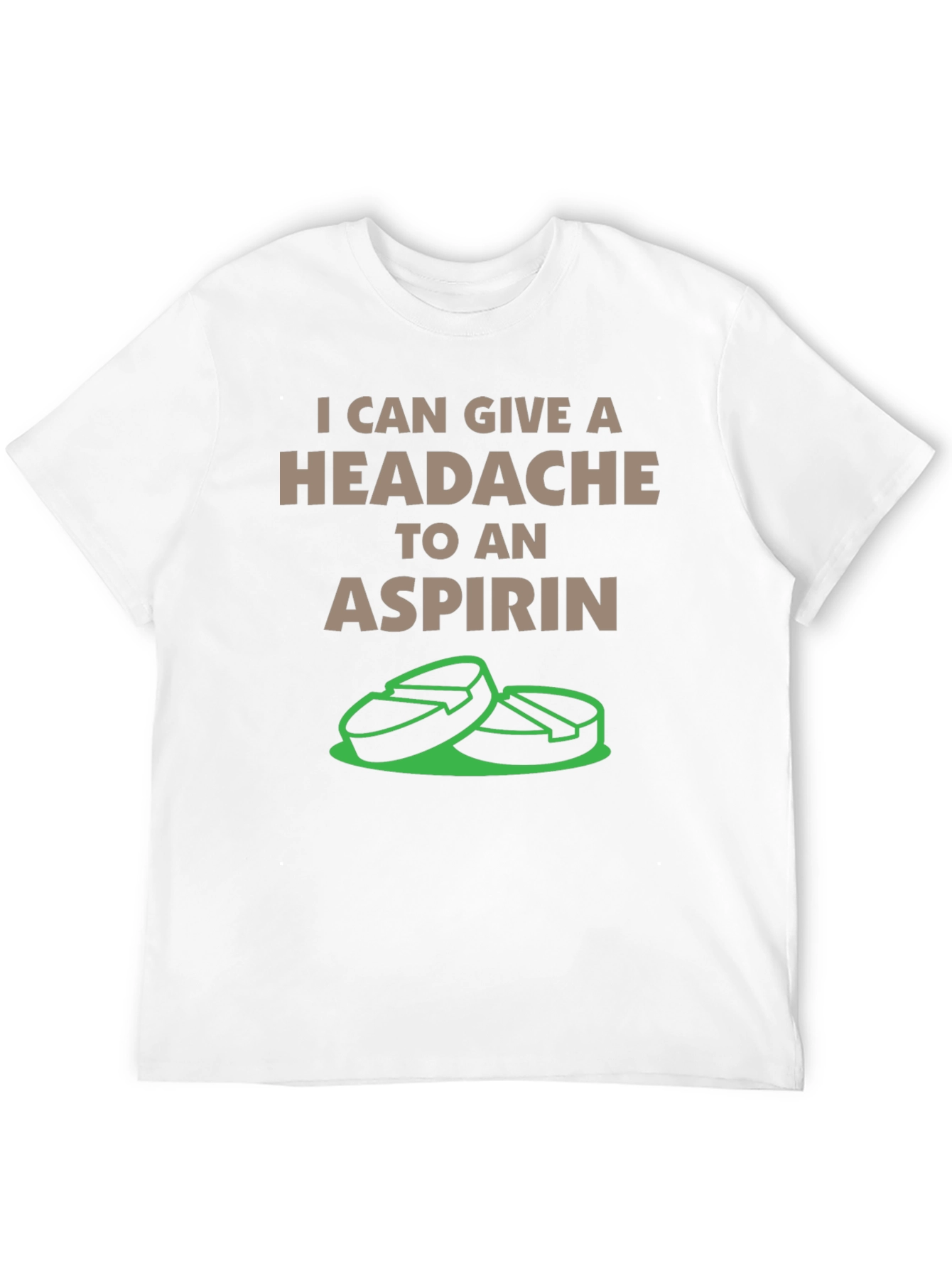 Funny Aspirin Headache Graphic T-Shirt