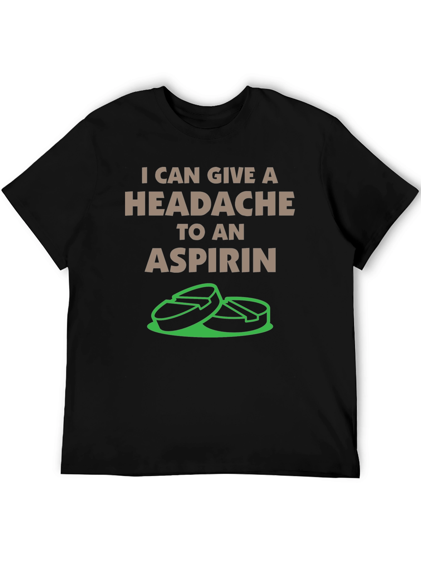 Funny Aspirin Headache Graphic T-Shirt