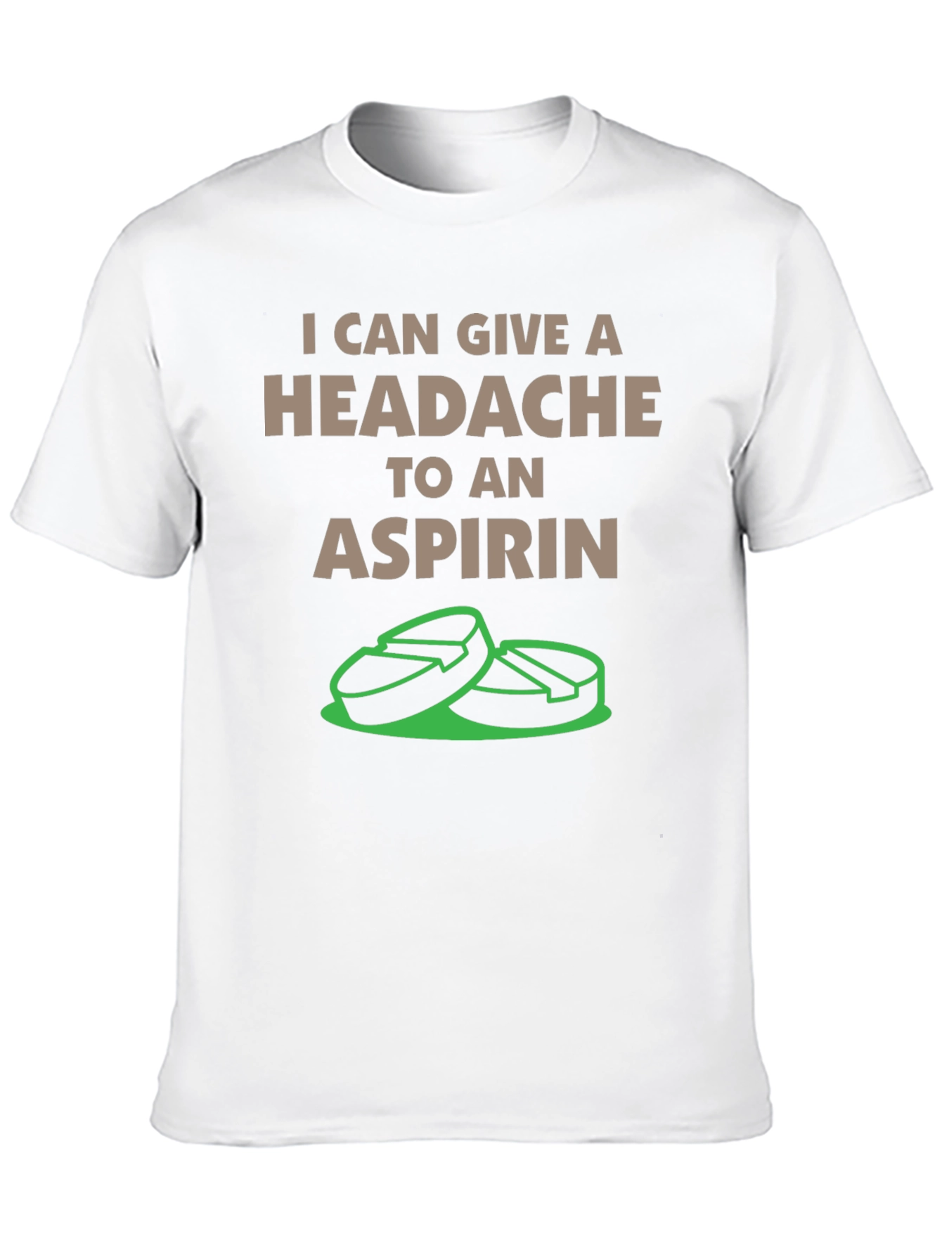 Funny Aspirin Headache Graphic T-Shirt
