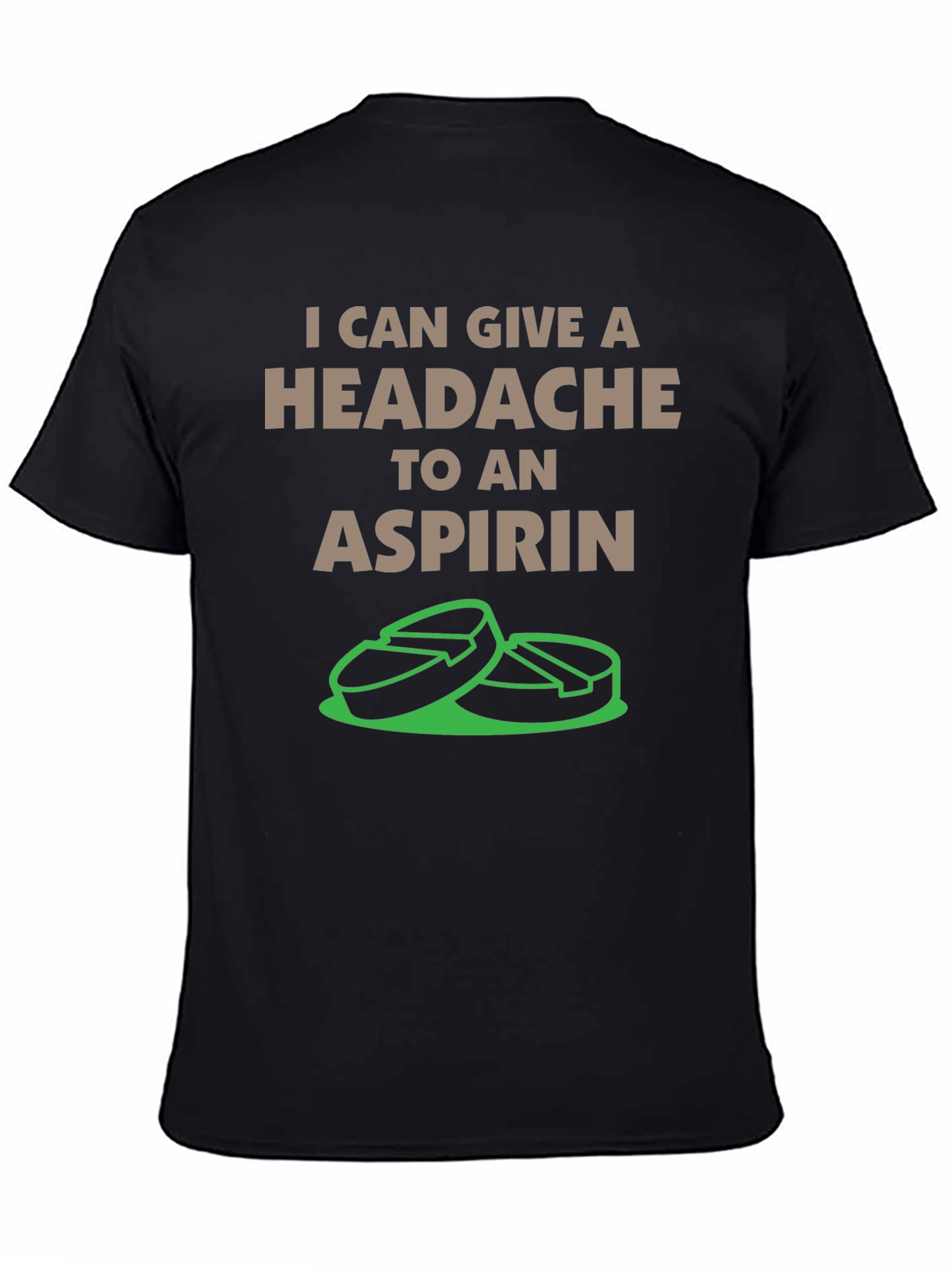 Funny Aspirin Headache Graphic T-Shirt