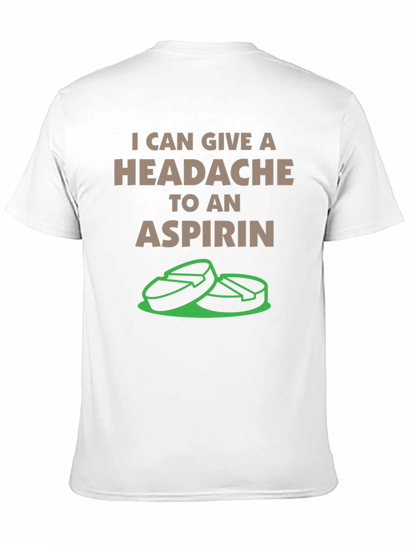 Funny Aspirin Headache Graphic T-Shirt