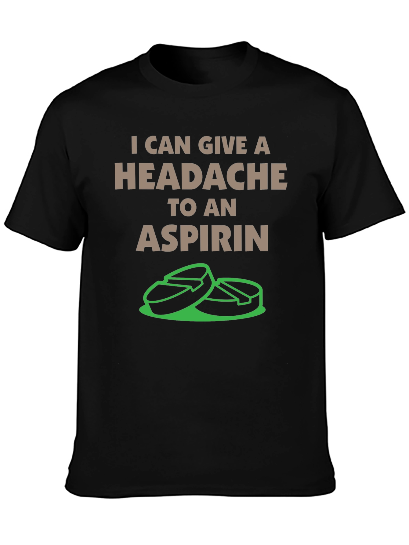 Funny Aspirin Headache Graphic T-Shirt