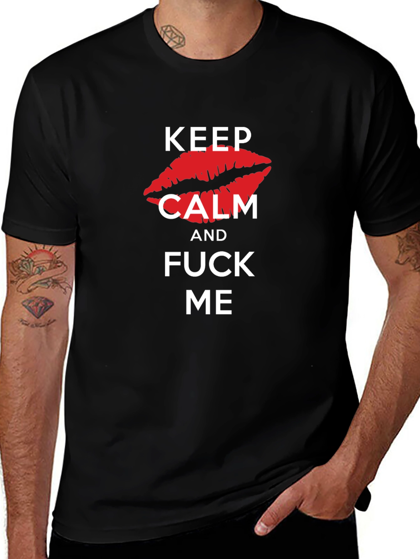 Keep Calm Kiss Me Graphic Tee