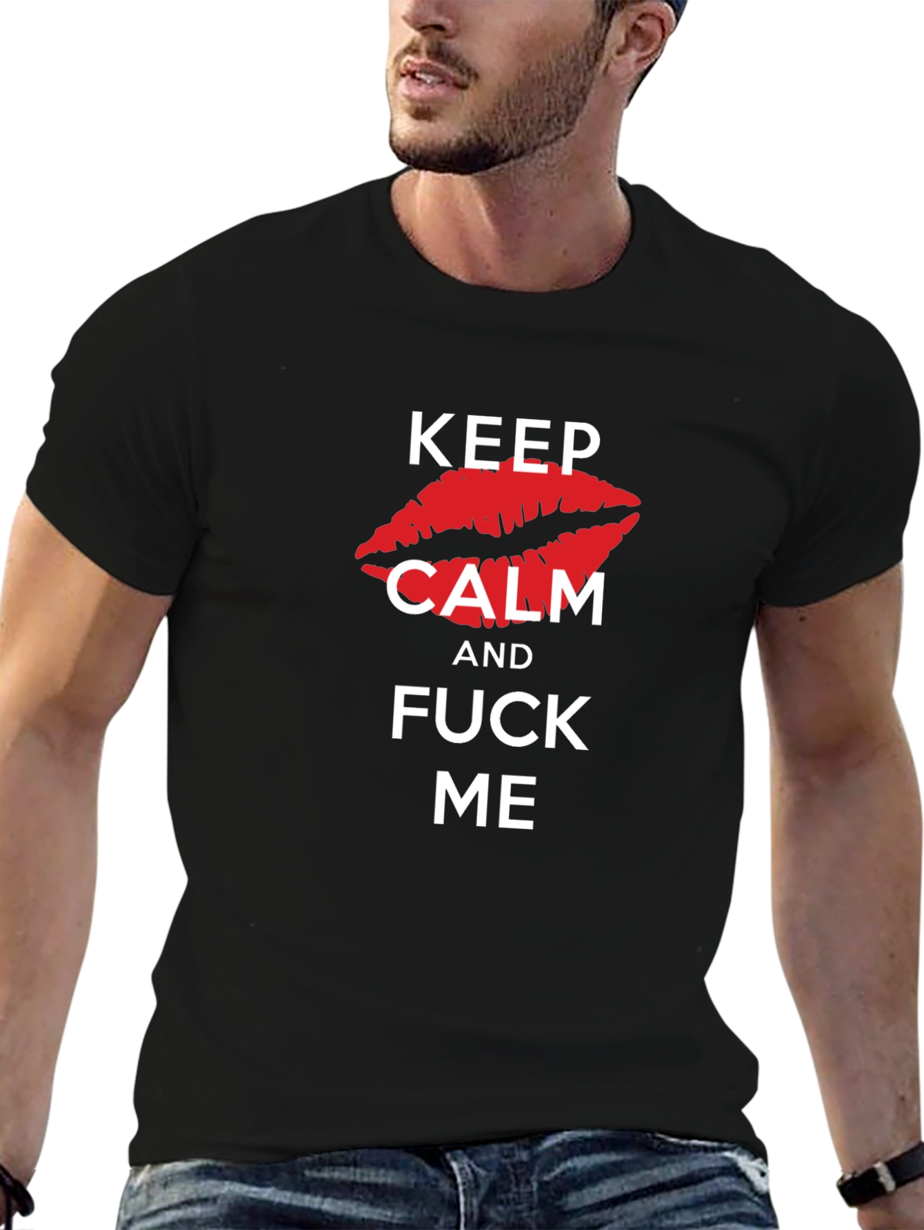 Keep Calm Kiss Me Graphic Tee