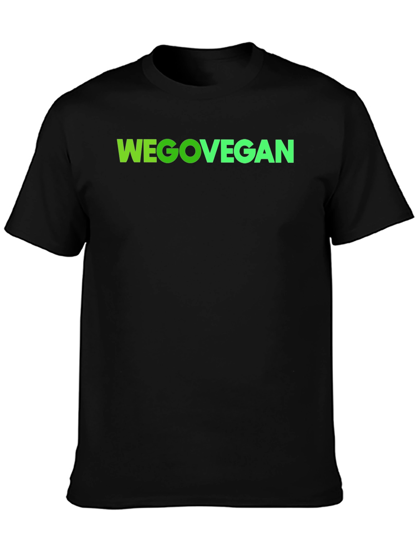 WEGOVEGAN Black T-Shirt Vegan Lifestyle Tee