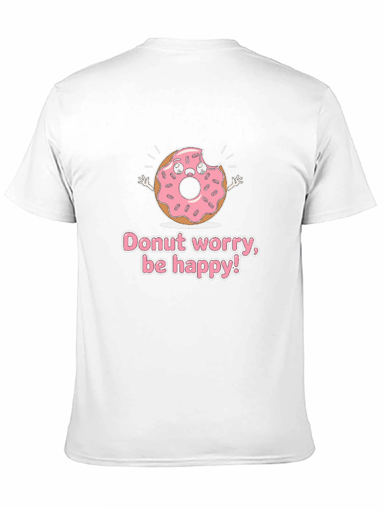Donut Worry Be Happy Graphic T-Shirt