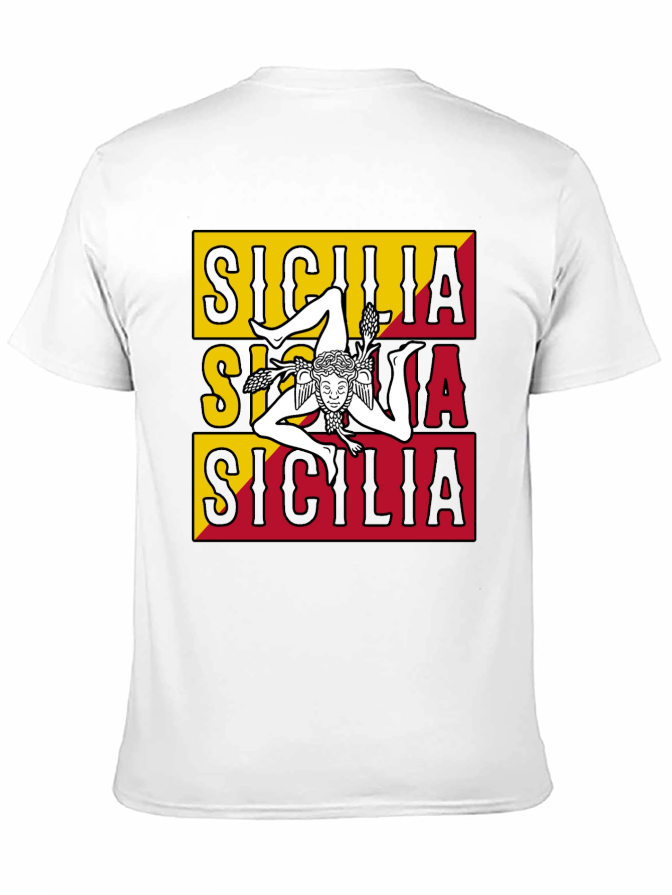Sicilia T-Shirt - Trinacria Symbol - Italian Pride Tee