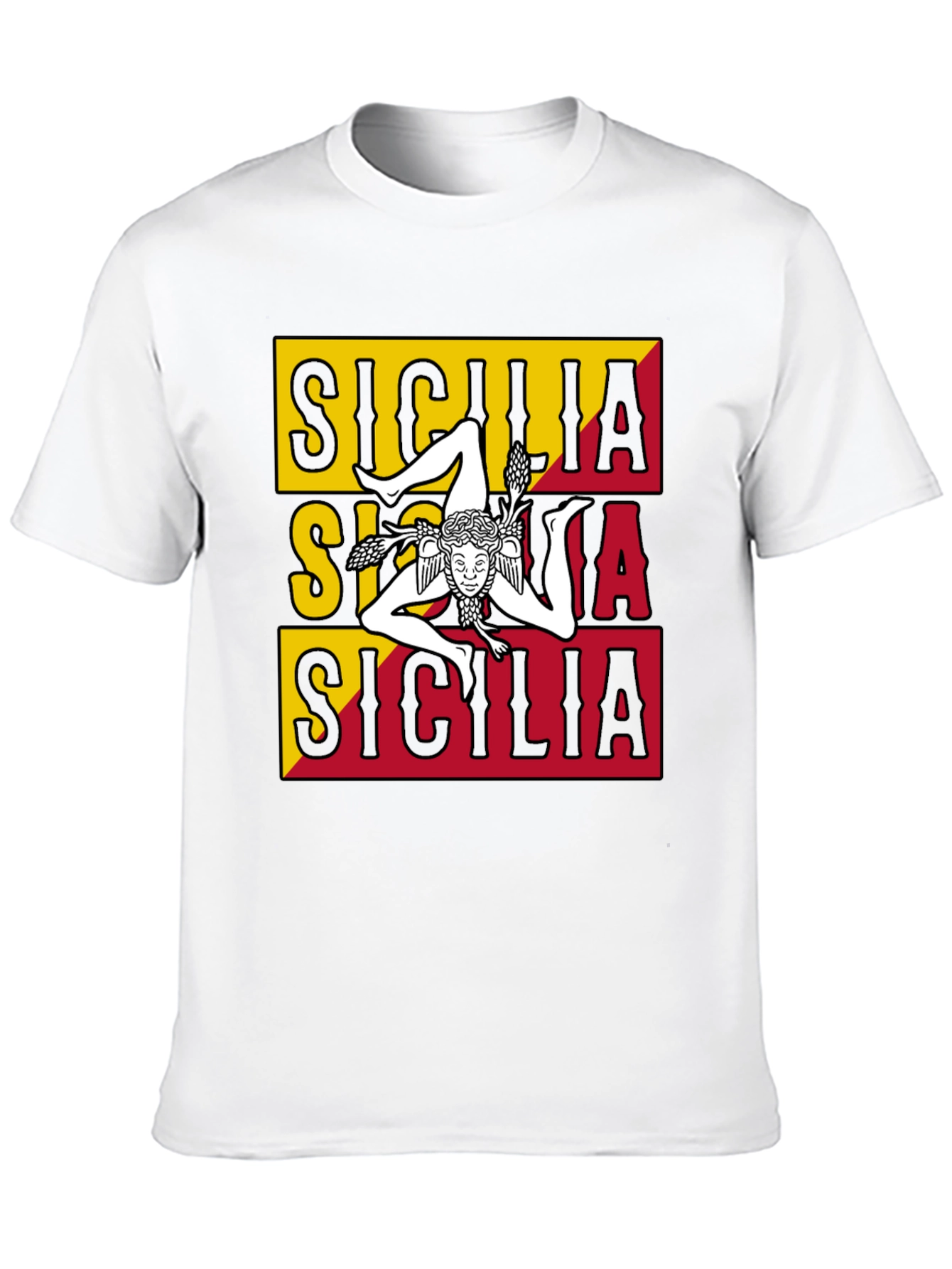 Sicilia T-Shirt - Trinacria Symbol - Italian Pride Tee