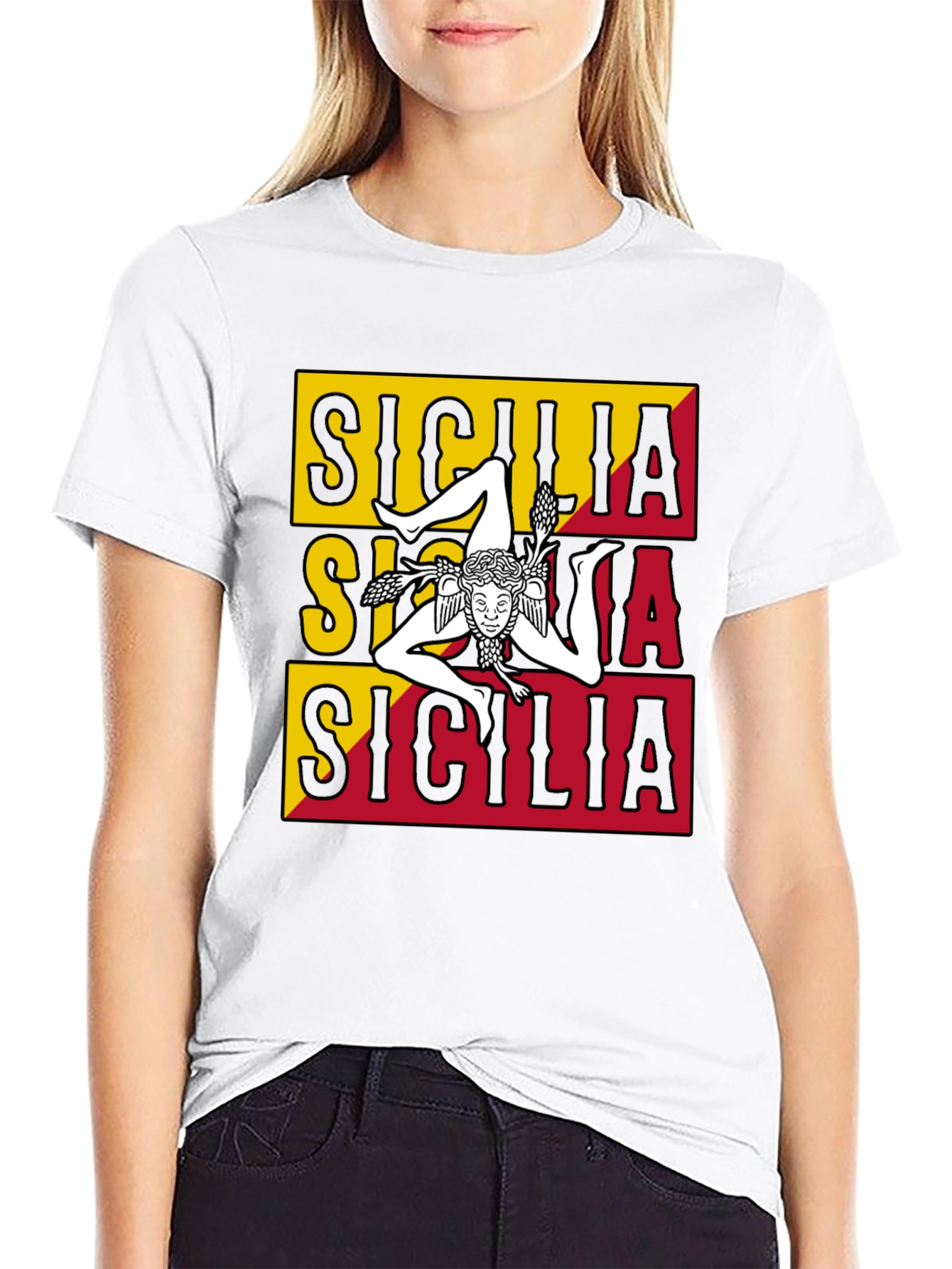 Sicilia T-Shirt - Trinacria Symbol - Italian Pride Tee