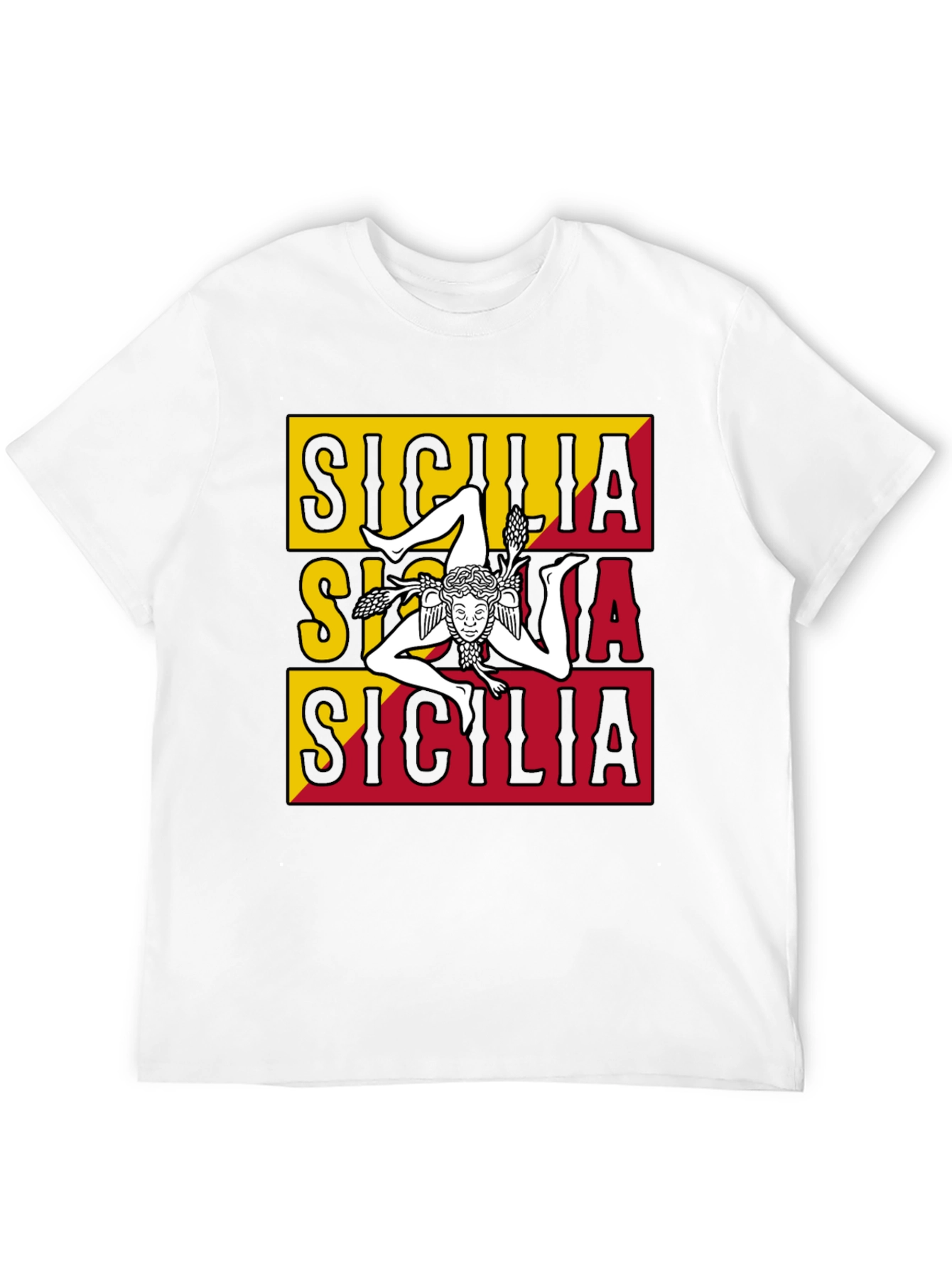 Sicilia T-Shirt - Trinacria Symbol - Italian Pride Tee