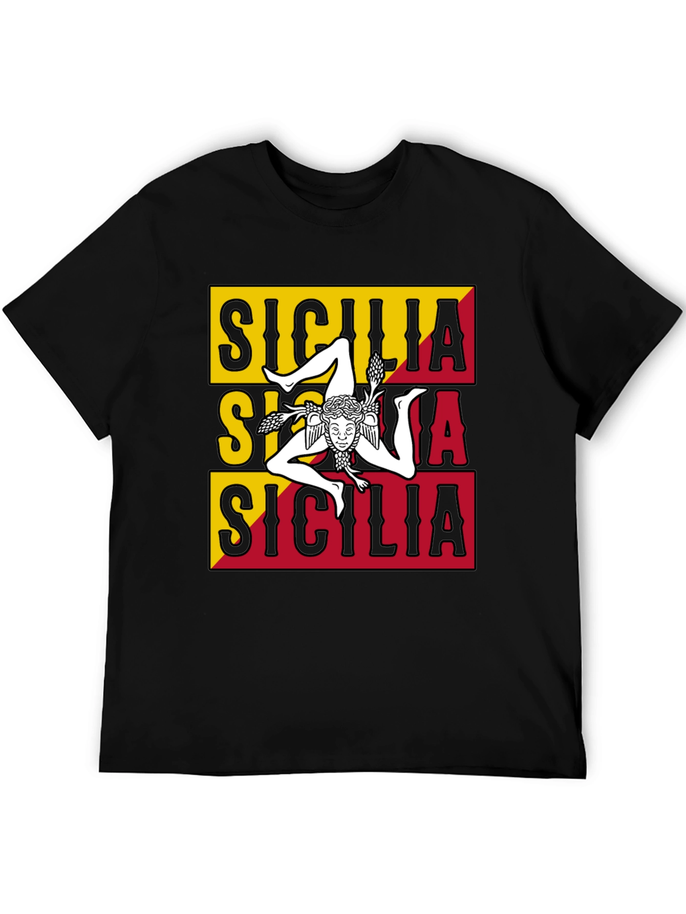 Sicilia T-Shirt - Trinacria Symbol - Italian Pride Tee