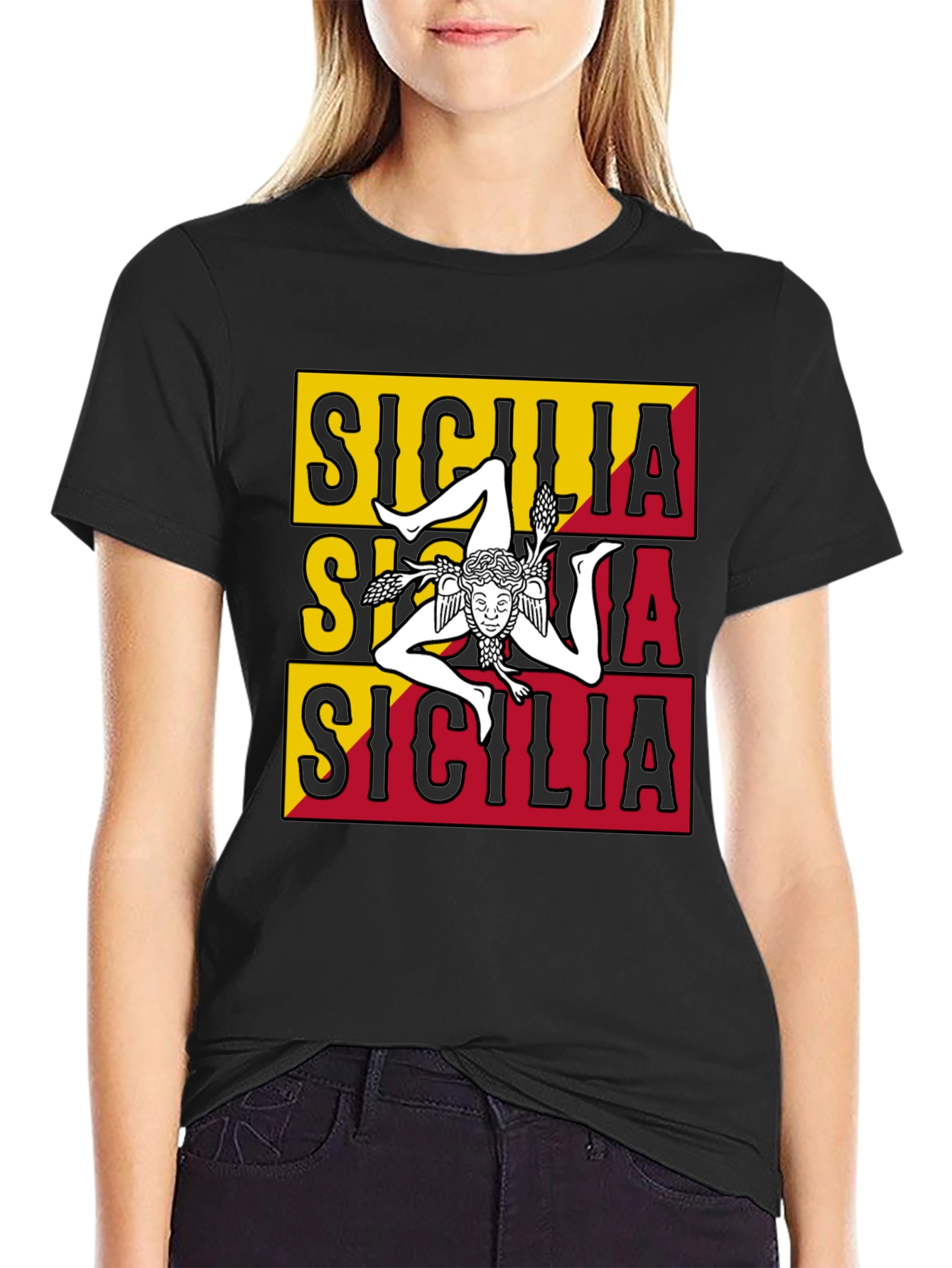 Sicilia T-Shirt - Trinacria Symbol - Italian Pride Tee