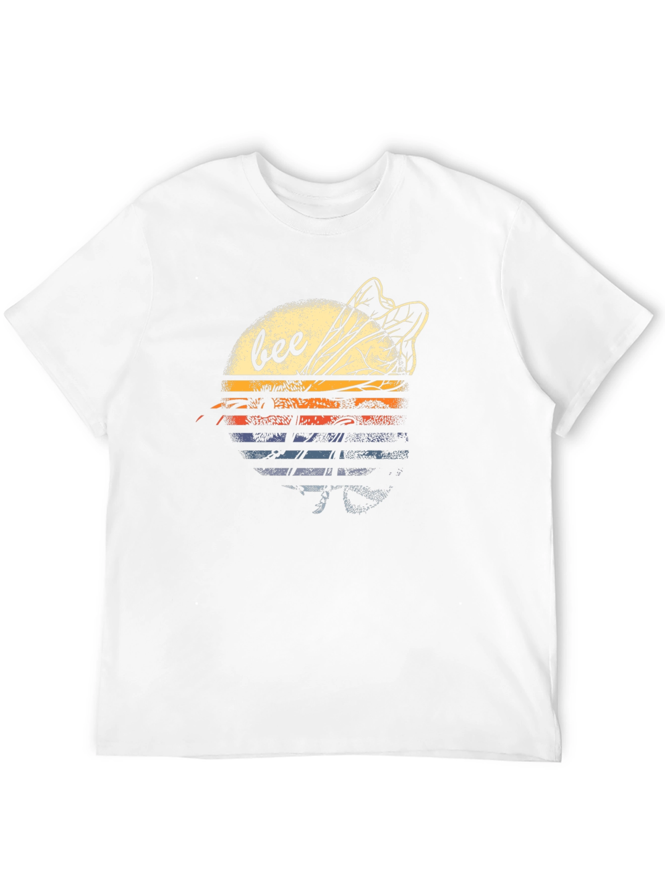 Retro Bee Graphic T-Shirt - Black