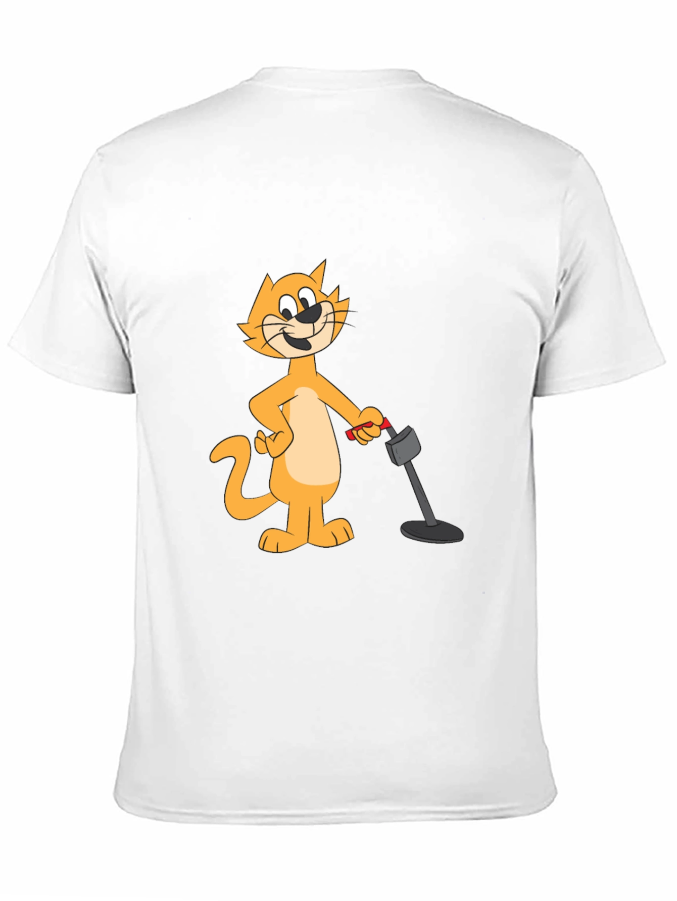 Cool Cat Cartoon Black T-Shirt