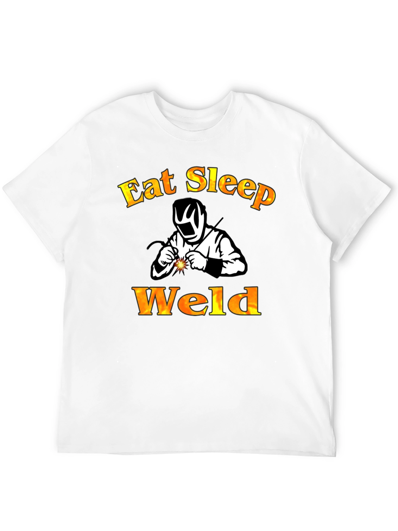 Eat Sleep Weld Black T-Shirt - Welder Apparel