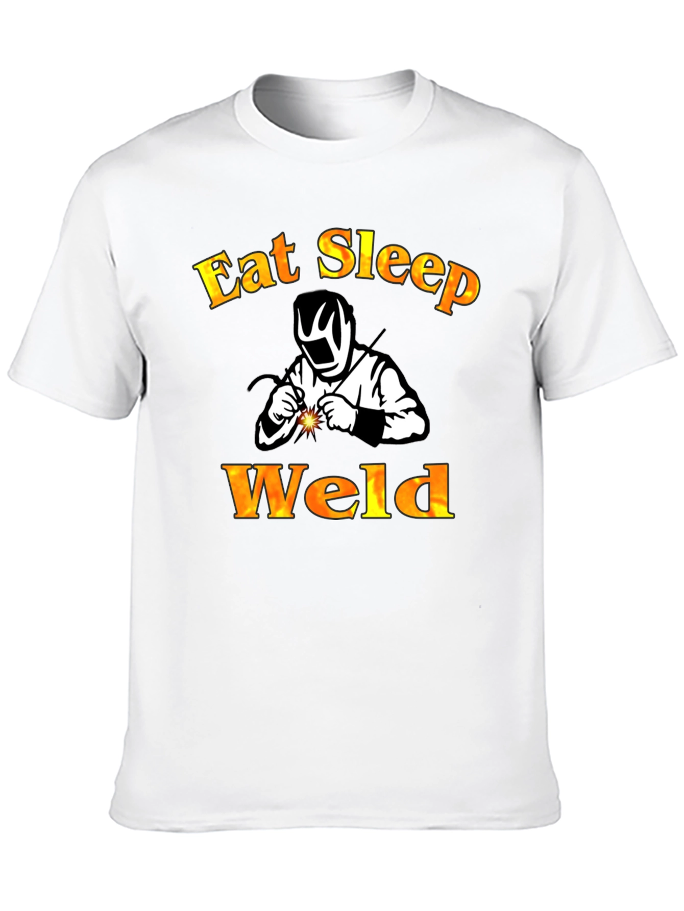 Eat Sleep Weld Black T-Shirt - Welder Apparel