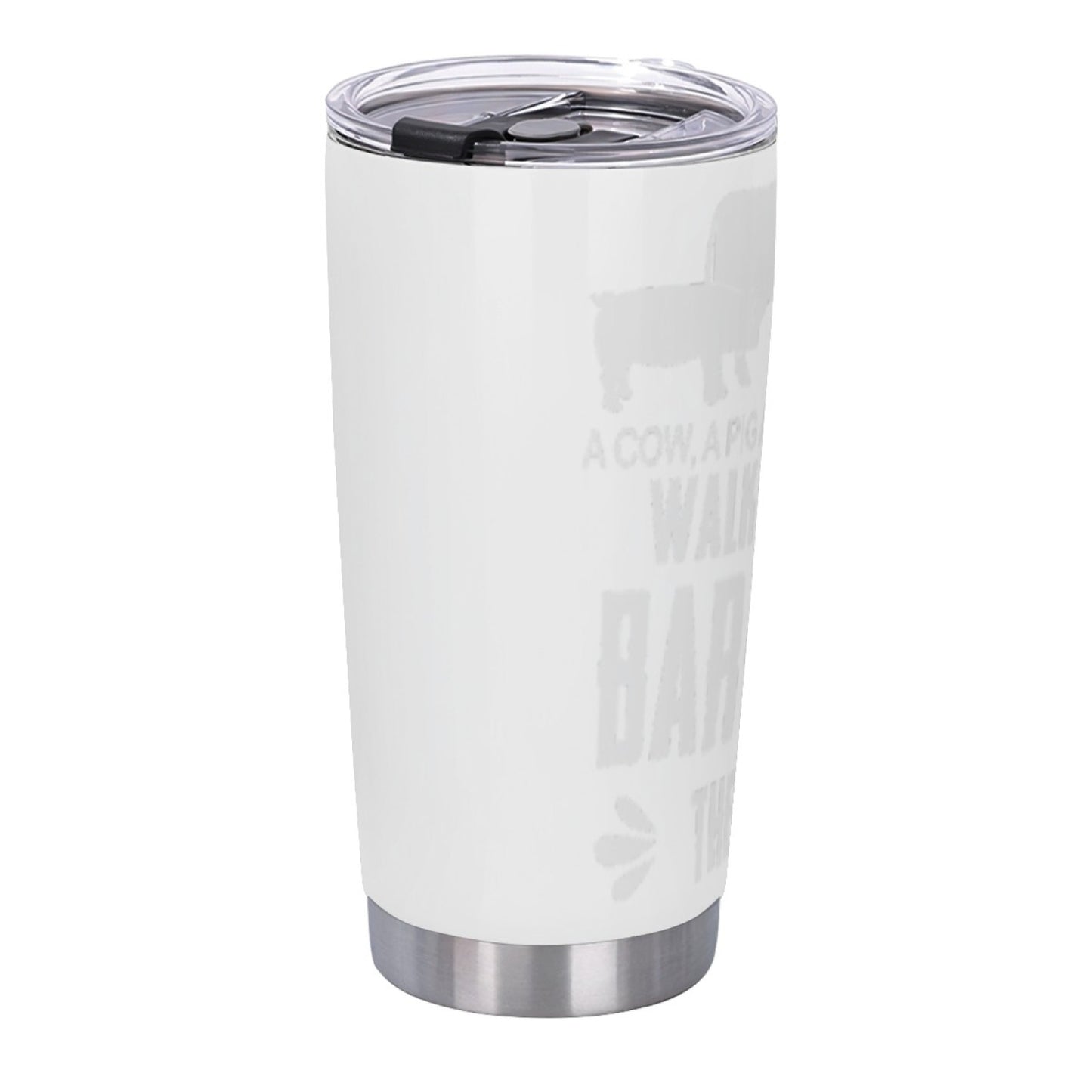 On-The-Go Coffee Tumbler - Insulated Stainless Steel Graphic Leak-Proof Cup