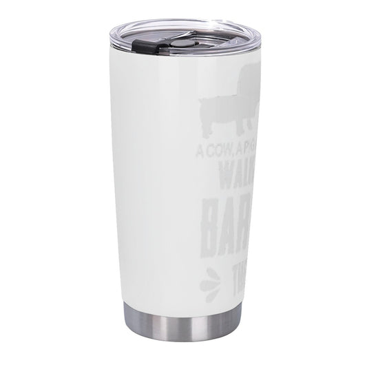 On-The-Go Coffee Tumbler - Insulated Stainless Steel Graphic Leak-Proof Cup