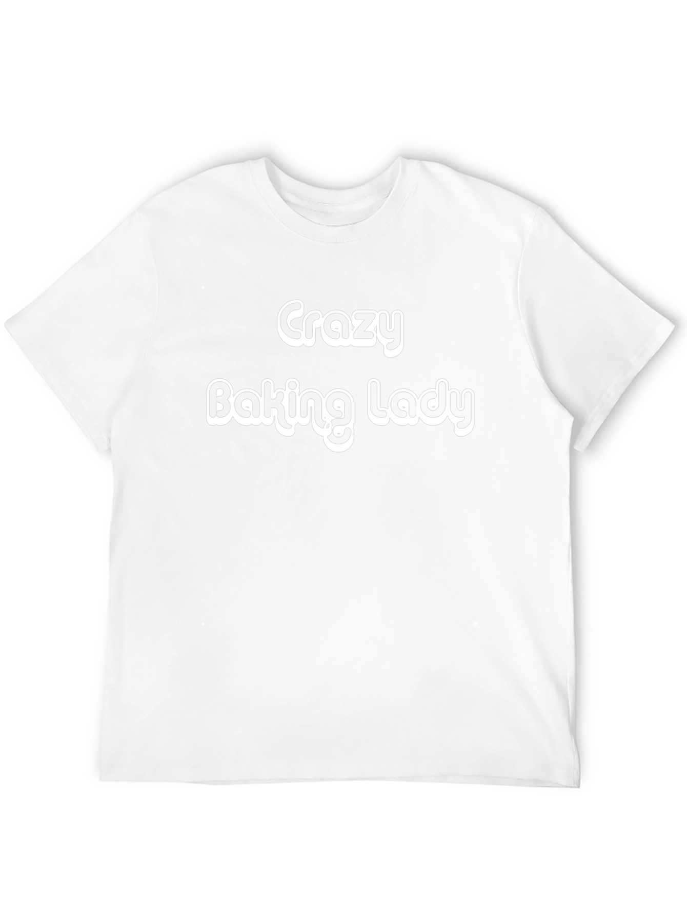Crazy Baking Lady T-Shirt - Novelty Graphic Tee