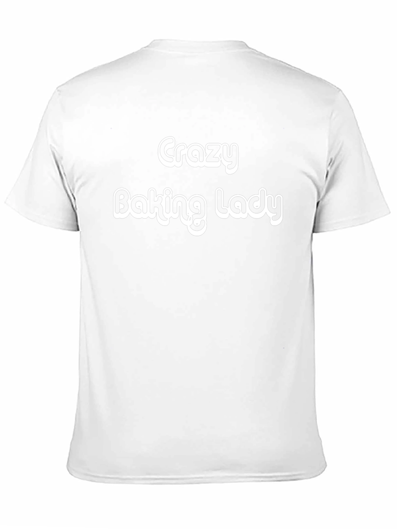 Crazy Baking Lady T-Shirt - Novelty Graphic Tee