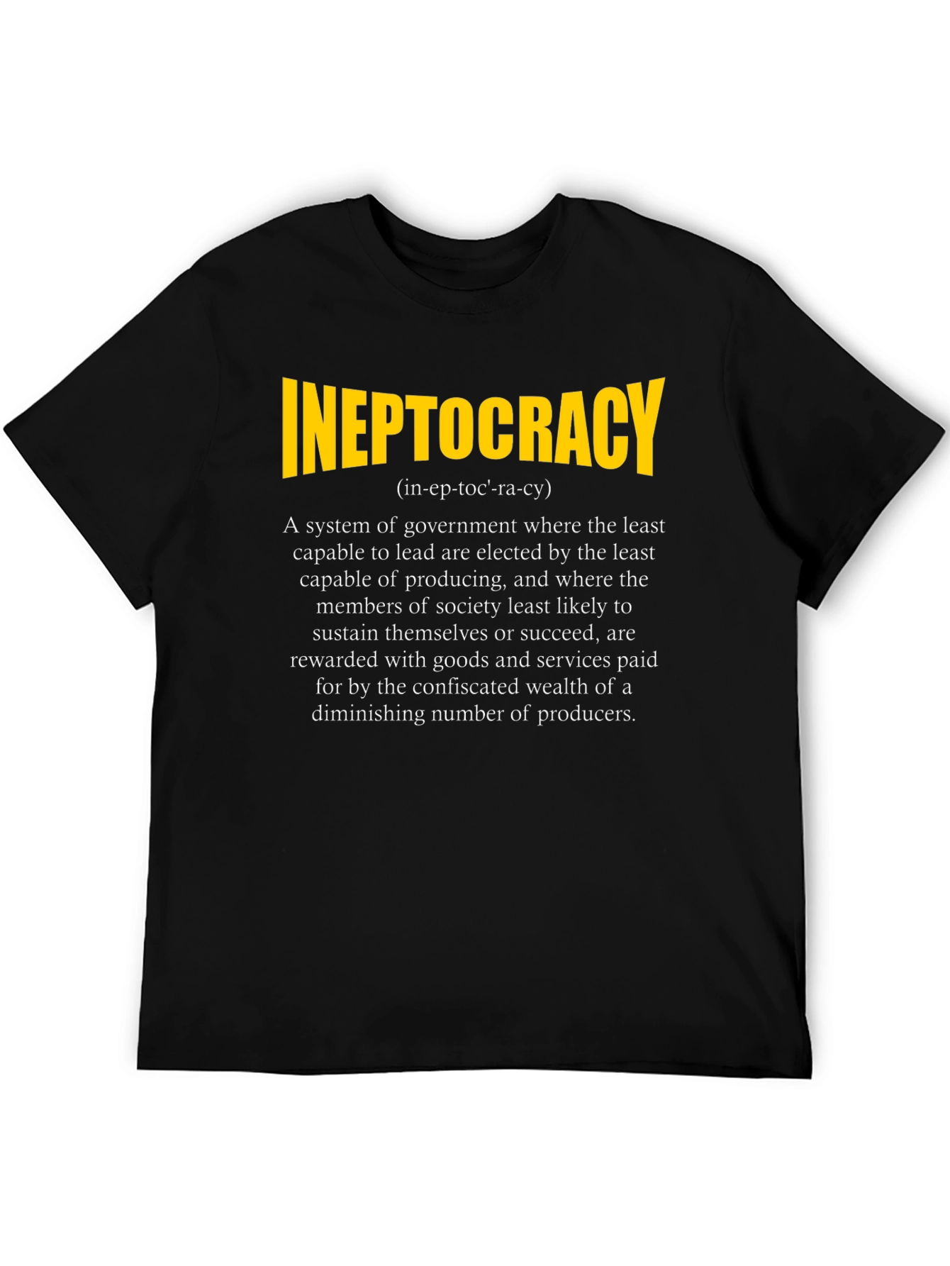 Ineptocracy Definition Graphic T-Shirt