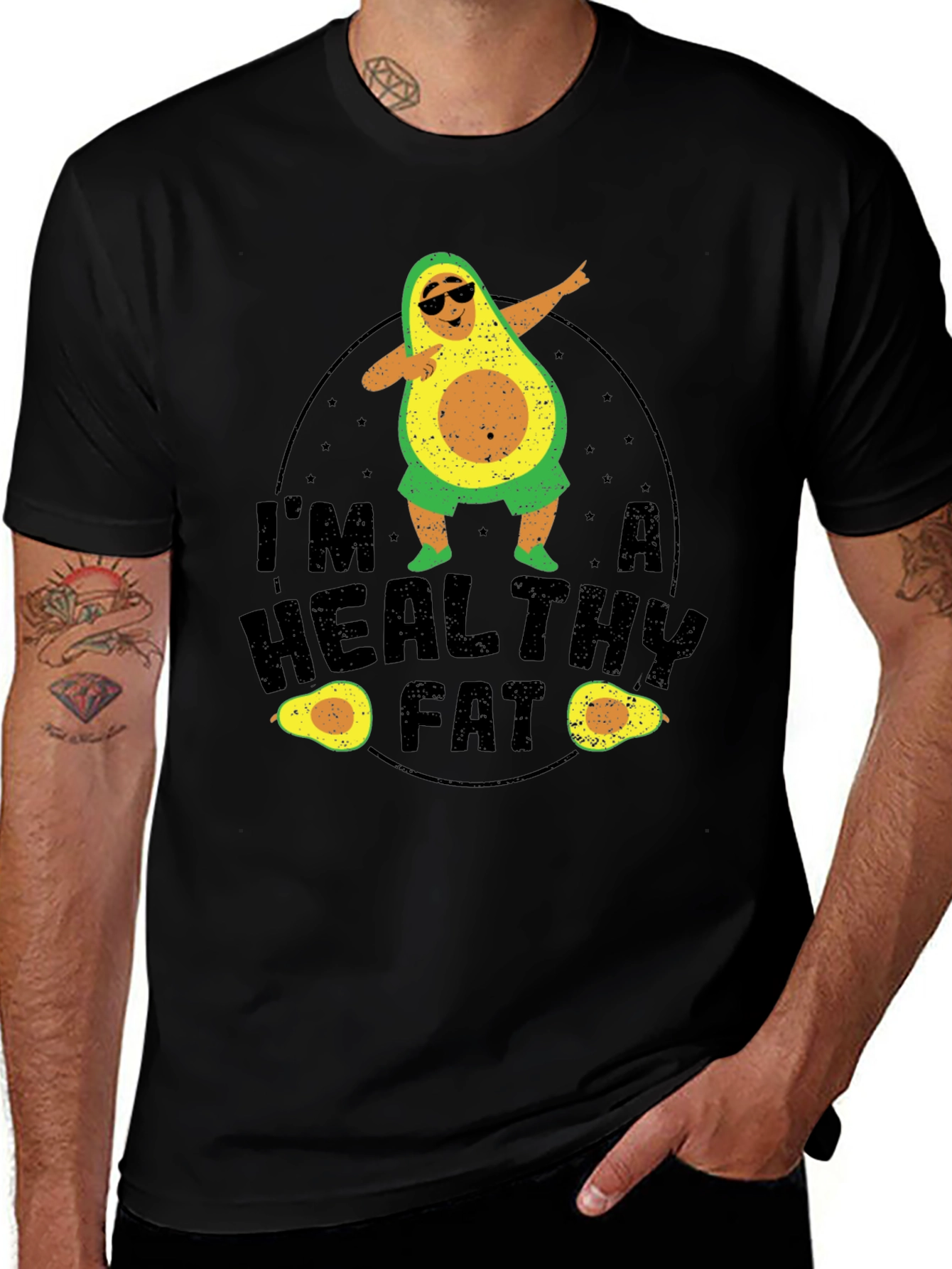 Im A Healthy Fat Avocado Graphic Tee