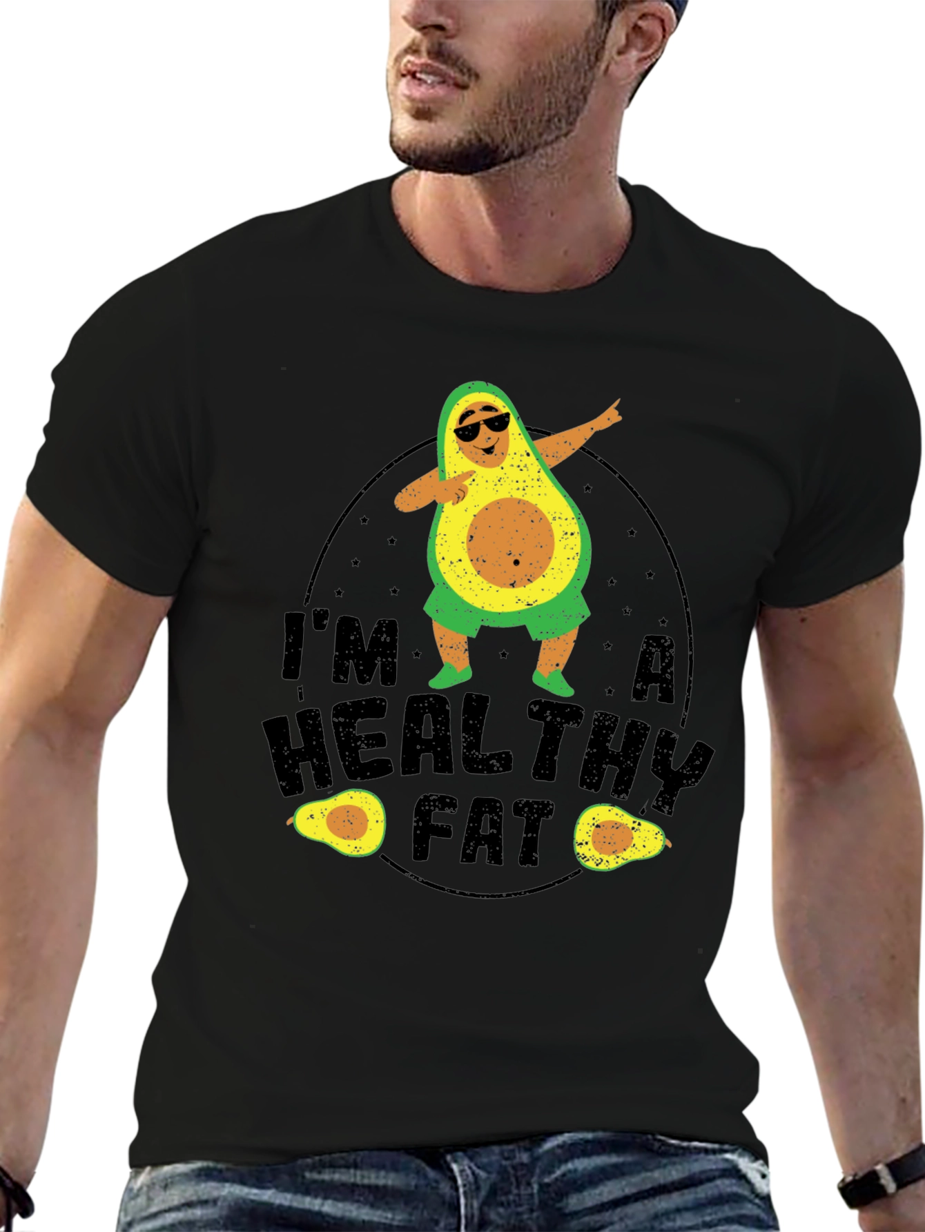 Im A Healthy Fat Avocado Graphic Tee