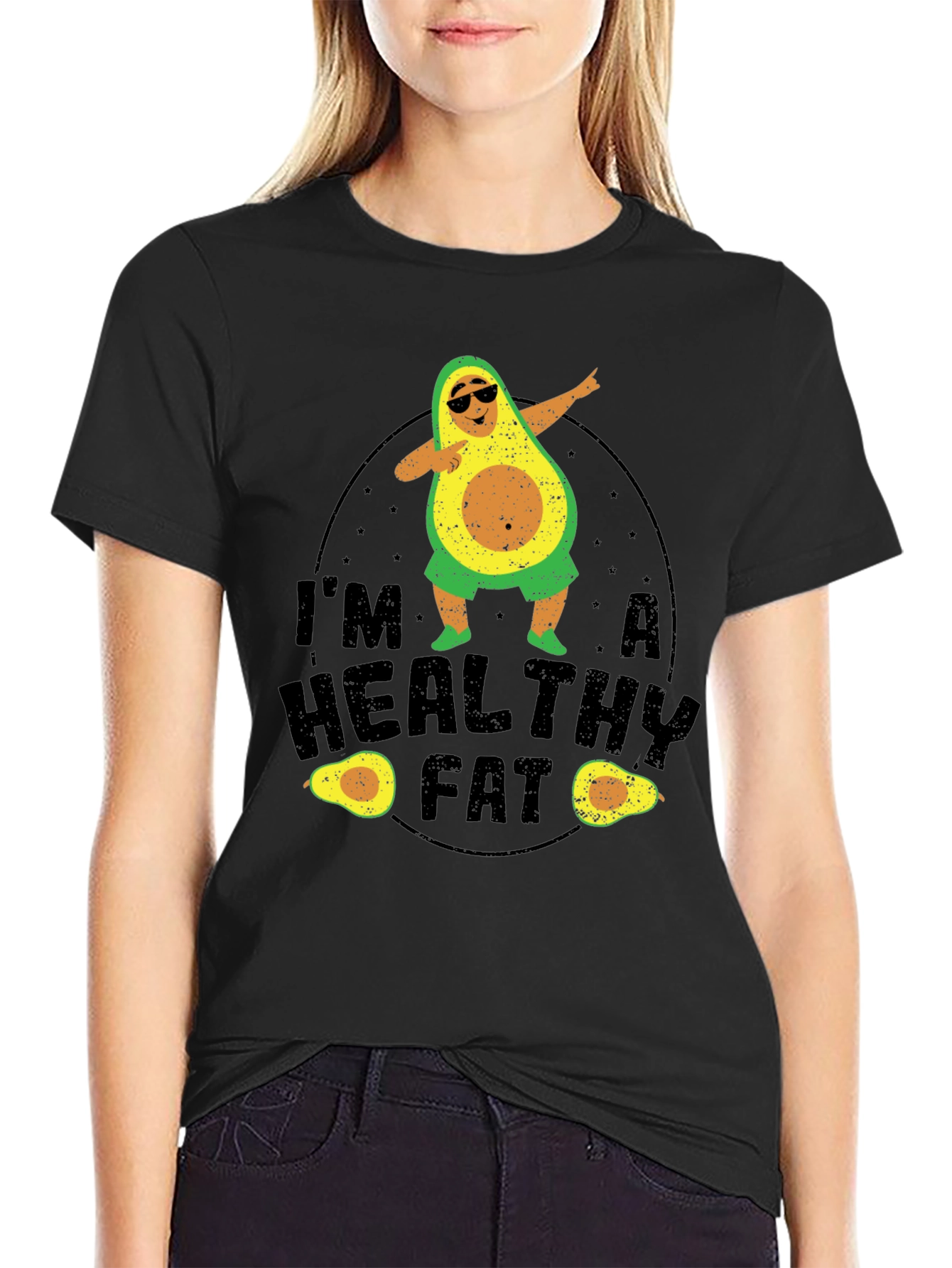 Im A Healthy Fat Avocado Graphic Tee